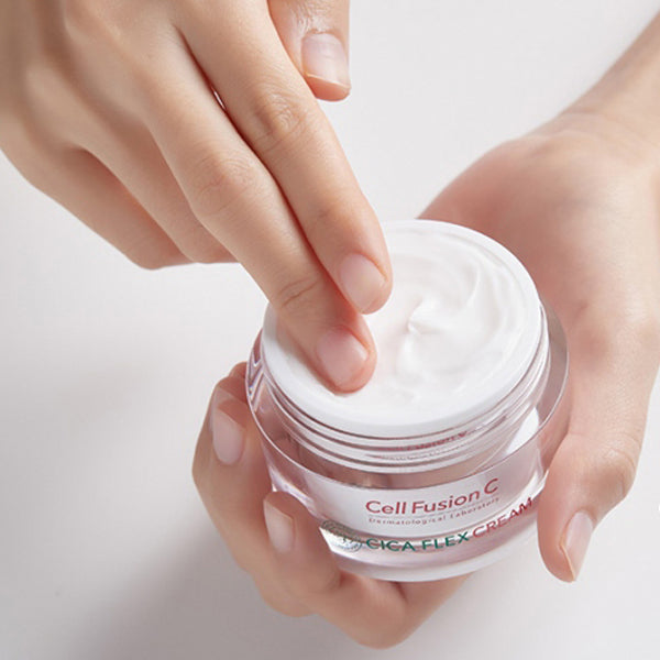 Cell Fusion C Cica Flex Cream 55ml - Soothing Repair Cream for Sensitive Skin - Korean Skincare for Redness & Irritation Relief - Perfect for Post-Treatment Care & Daily Moisturizing
