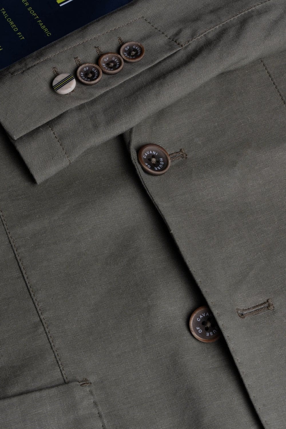 Cavani Alvari Men's Sage Green Blazer - Slim Fit Formal Suit Jacket for Business, Office, and Special Occasions