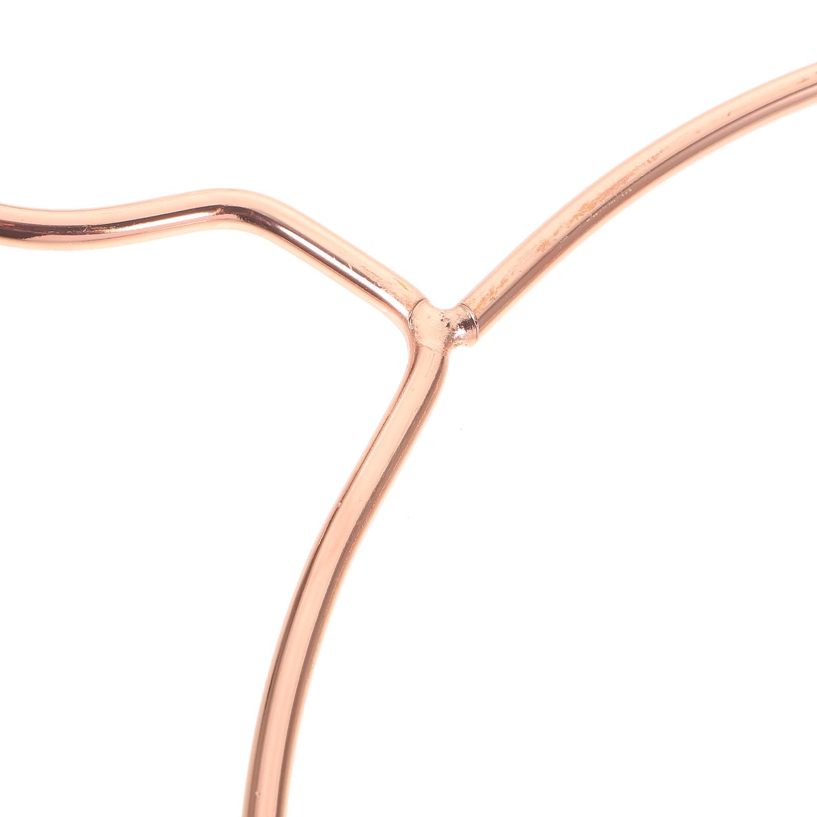 TOPBATHY 5-Pack Round Metal Belt & Scarf Hangers for Closet Organization - Space Saving Rose Gold Clothes Rack for Scarves, Ties, Belts - Perfect for Bedroom, Walk-in Closet & Dorm Room Storage