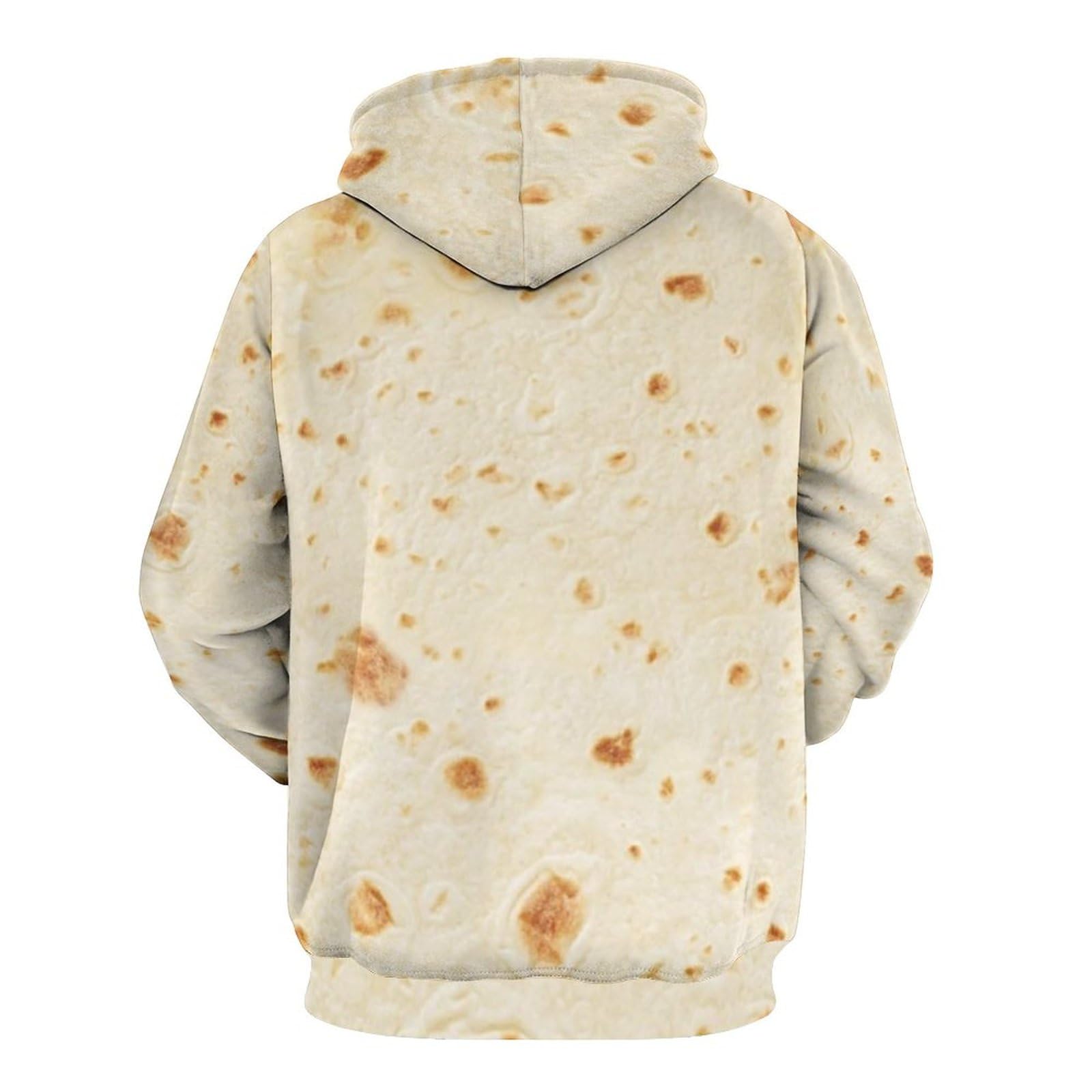Italian Pizza Dough Print Men's Pullover Hoodie - Cozy Casual Sweatshirt for Pizza Lovers, Gaming & Lounge Wear