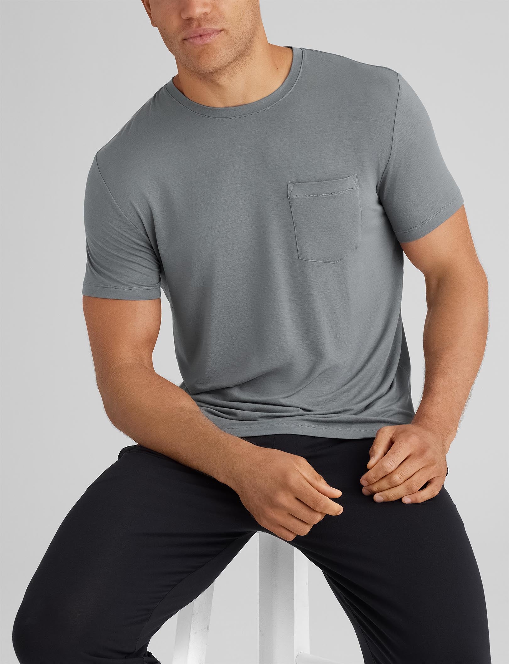 Second Skin Sleep Pocket Tee - Ultra Soft Comfortable Sleep Shirt for Women & Men - Perfect for Lounging, Travel & Cozy Nights