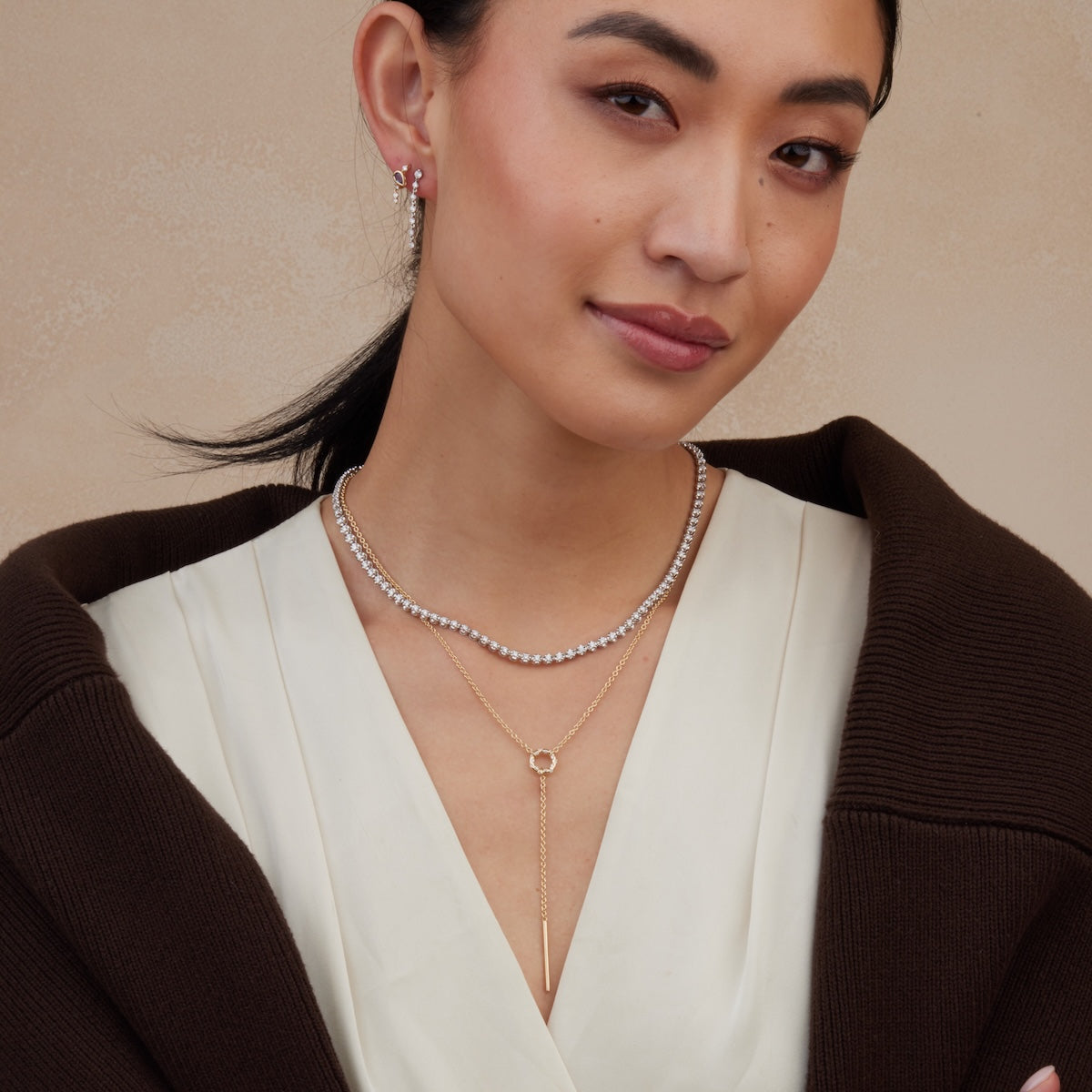 Buttercup Tennis Necklace - 14K Gold Plated Cubic Zirconia Tennis Chain for Women | Perfect for Weddings, Parties & Everyday Elegance