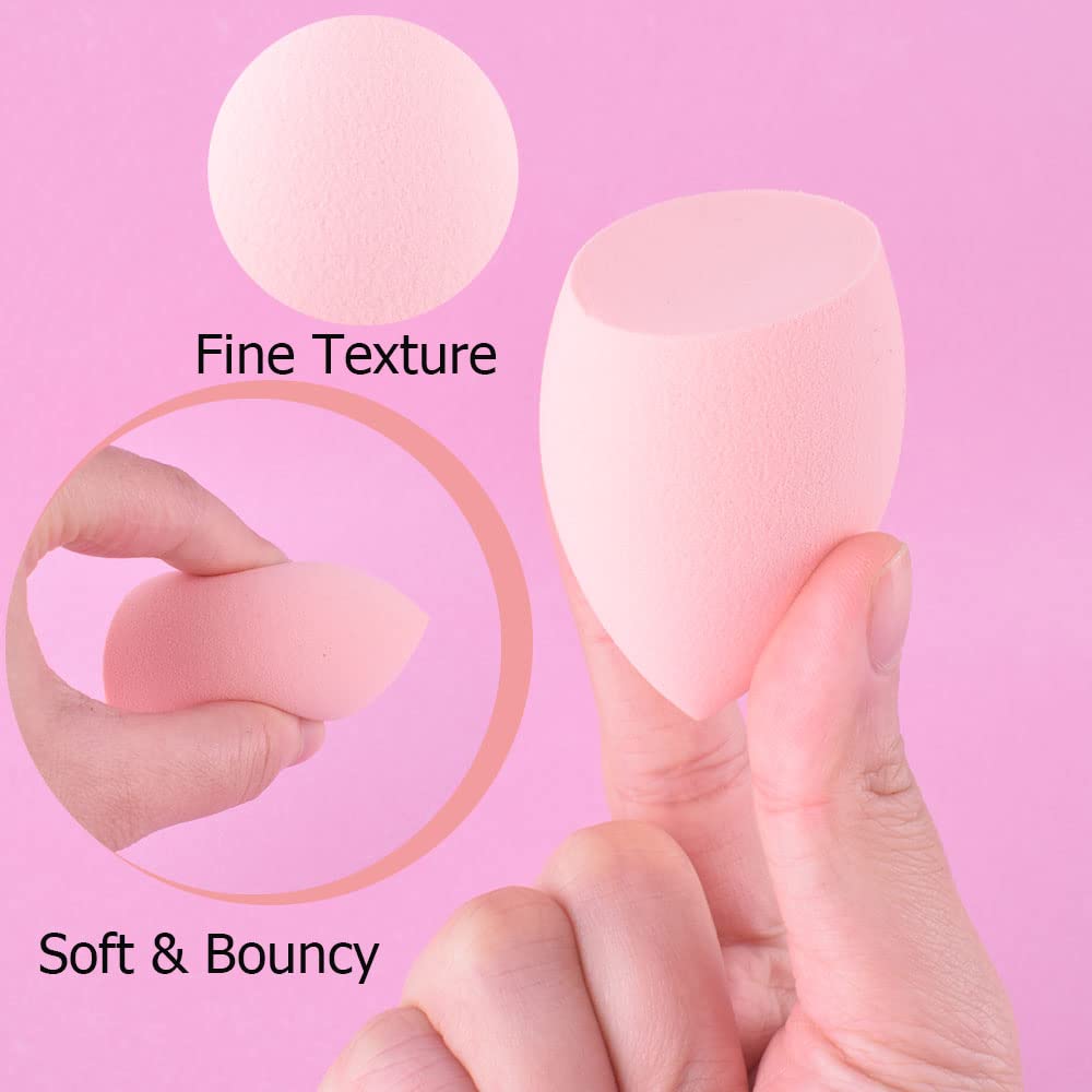 12PCS Soft Makeup Sponges - Wet & Dry Beauty Blender Set for Liquid Foundation, Cream & Powder | Professional Cosmetic Egg Sponge Kit | Perfect for Daily Makeup, Contouring & Airbrush Finish