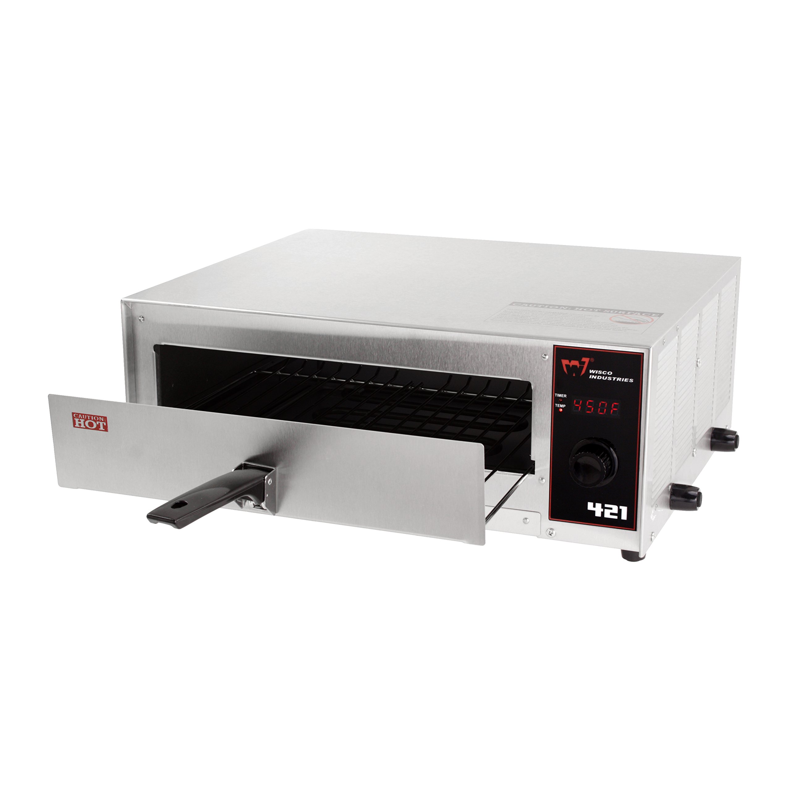 WISCO Industries 421 Commercial Pizza Oven with LED Display - Perfect for Restaurants, Pizzerias & Catering Businesses