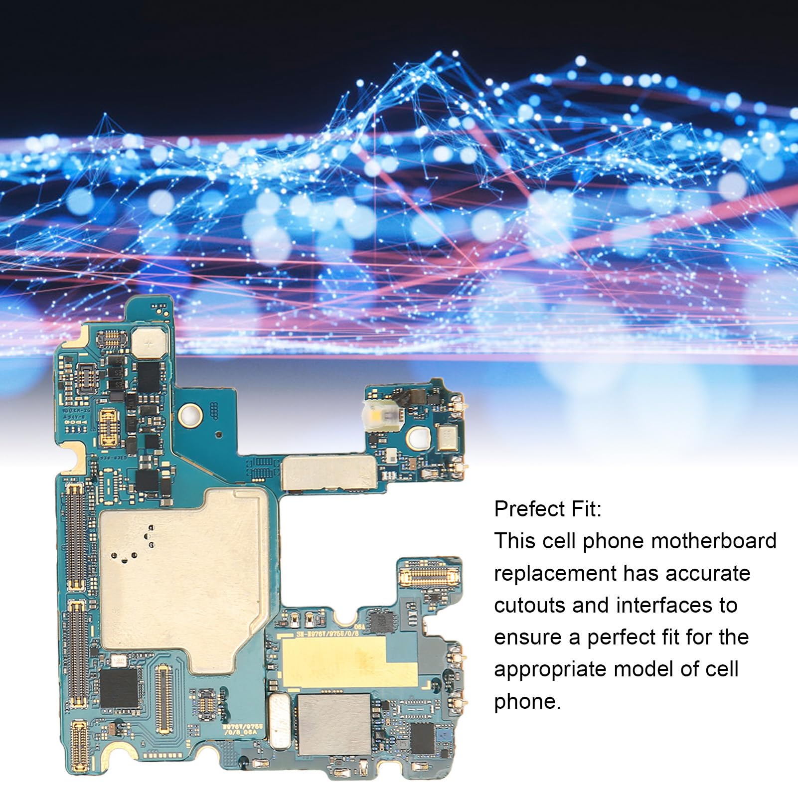 BROLEO Unlocked Phone Mainboard - 12GB RAM 256GB Storage, Lightweight & Precision-Cut for DIY Phone Repair | Compatible with Multiple Models | Perfect for Home Repairs & Tech Enthusiasts
