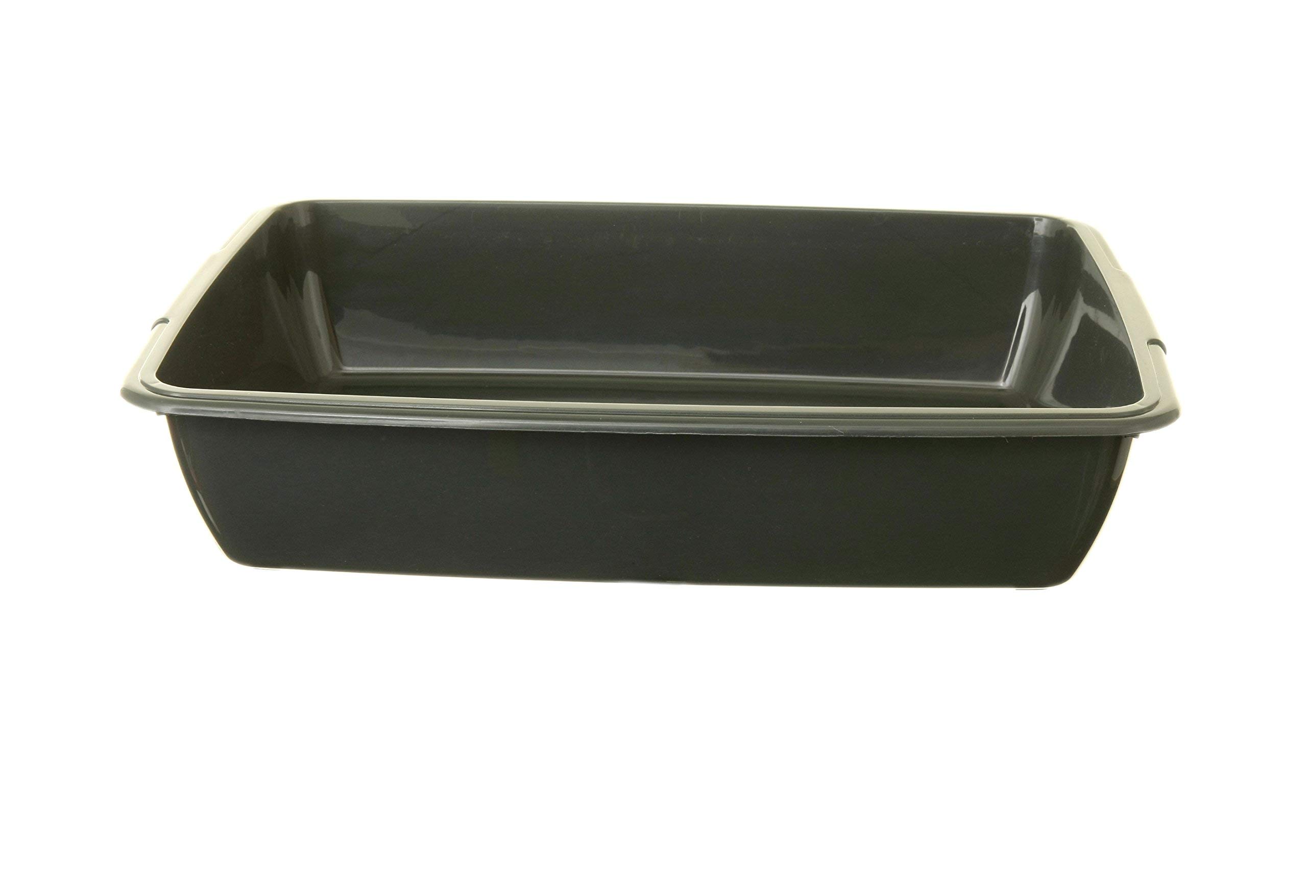 Premium Cat Litter Box with High Sides - 48cm Large Size for Multiple Cats, Odor Control, Non-Slip Base (Assorted Colors) - Perfect for Small Spaces & Apartment Living