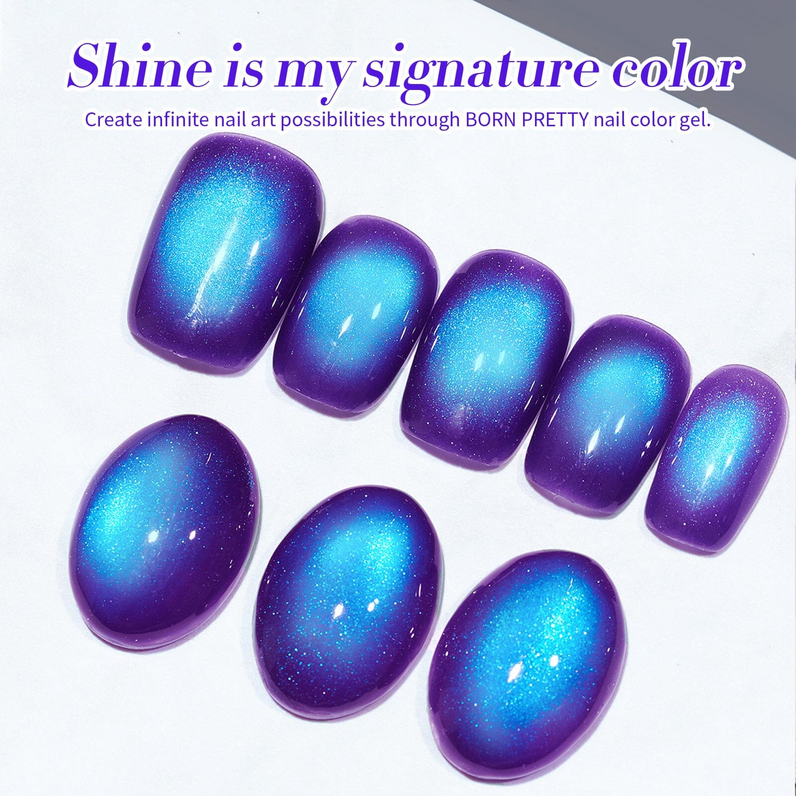Blueberry Magnetic Cat Eye Gel Polish - 15ml MY297 for Stunning Nail Art | Perfect for Manicures, Pedicures & Salon Use