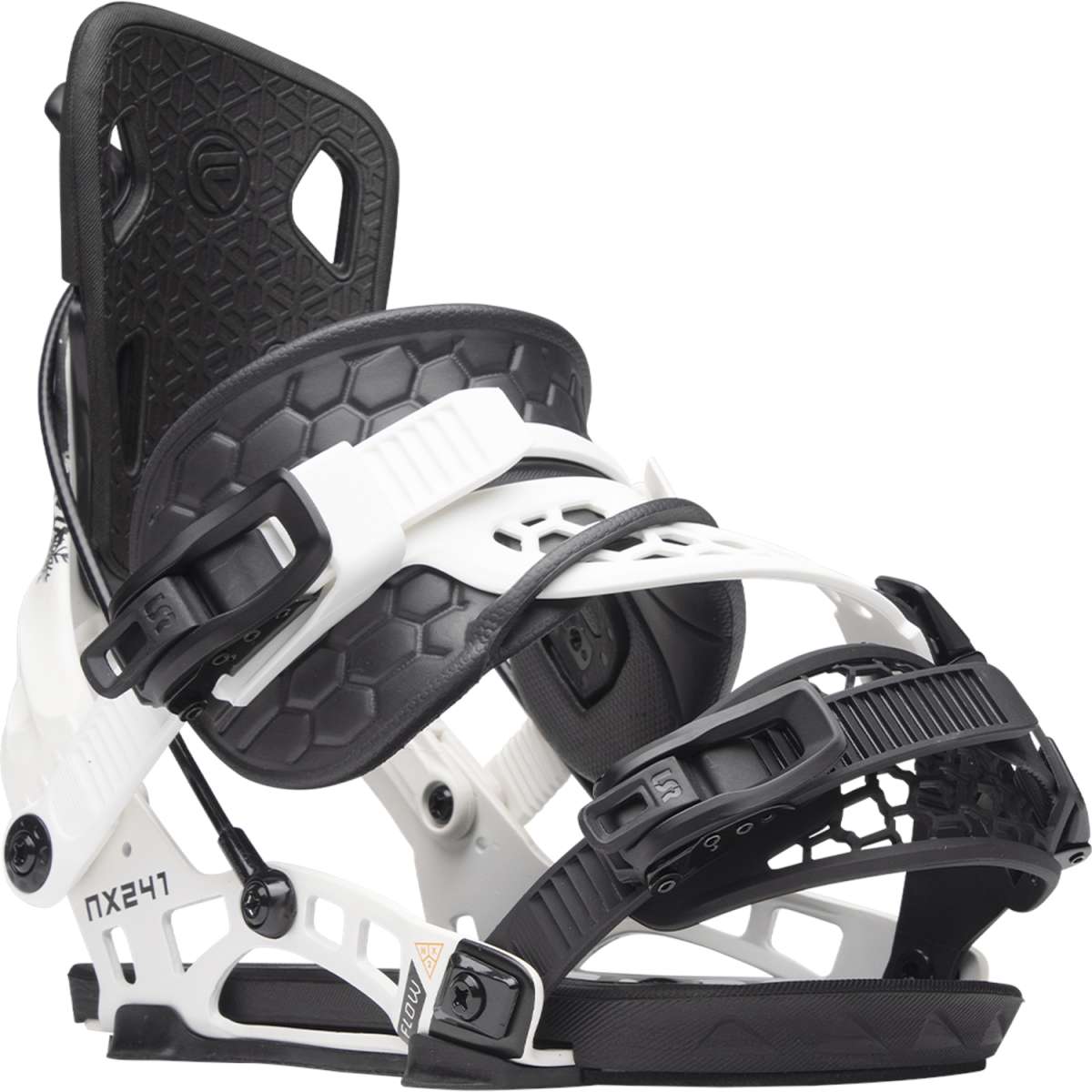 Flow NX2 Snowboard Bindings 2024 - Lightweight & Responsive for All-Mountain Riding - Perfect for Freestyle, Powder & Park Performance