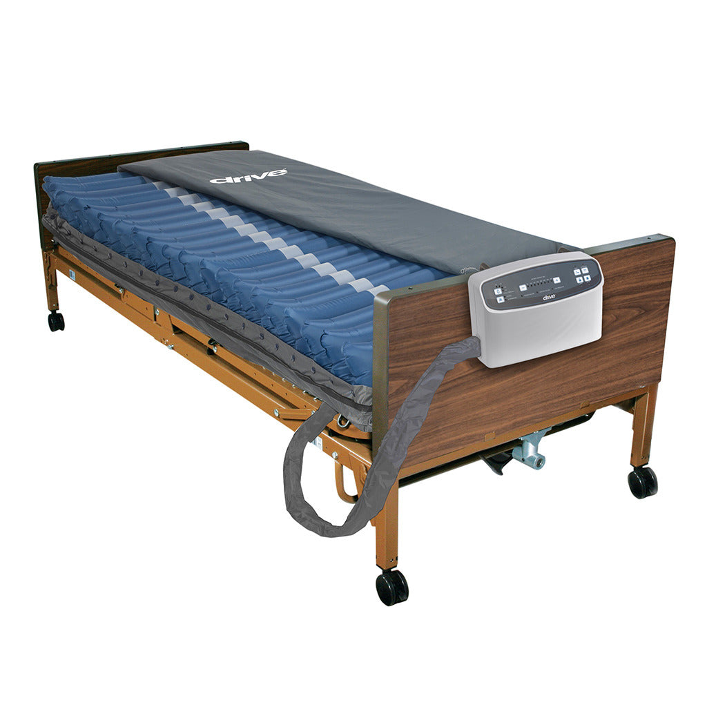 Med Aire 8 Alternating Pressure & Low Air Loss Mattress System - Hospital Grade for Pressure Ulcer Prevention & Recovery, Ideal for Home Care & Long-Term Patients