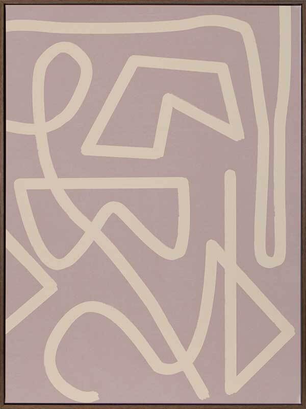 Allegro Blush Canvas Art Print - Modern Abstract Wall Decor for Living Room, Bedroom & Office - Perfect for Home Decor & Gift Giving