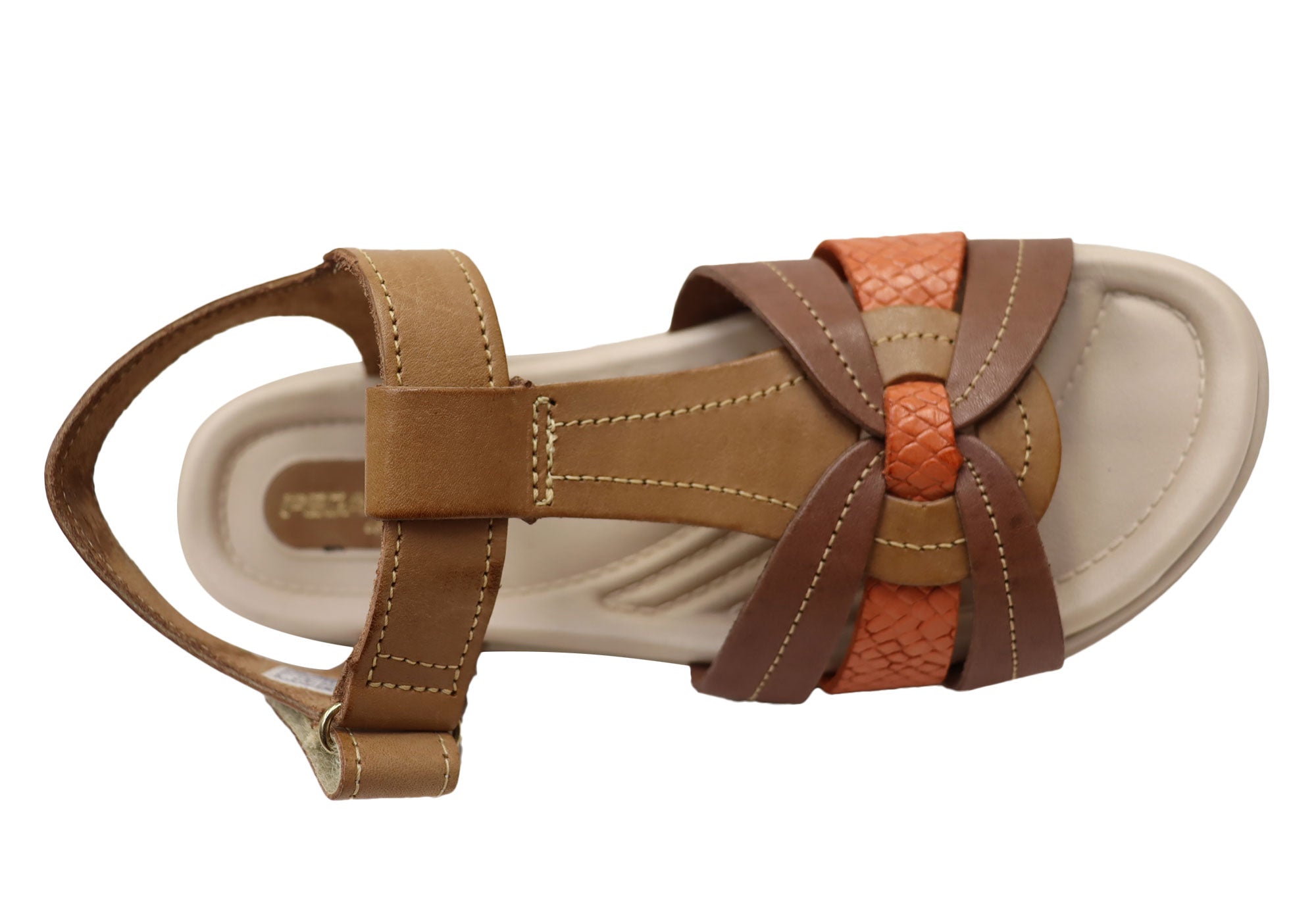 Pegada Dorita Women's Comfortable Leather Sandals - Handmade in Brazil - Perfect for Beach, Vacation & Summer Outfits
