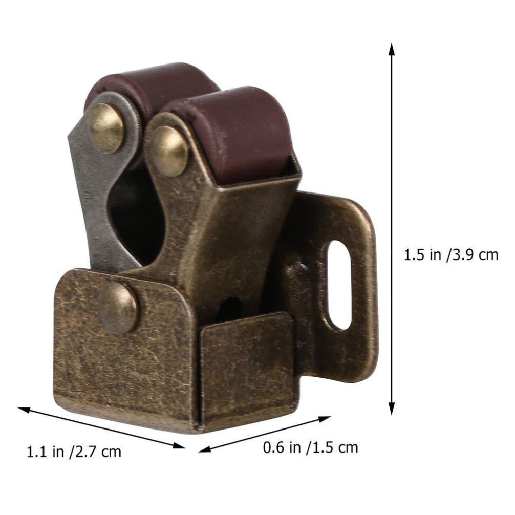 12-Pack Heavy Duty Steel Door Latch Roller Catch - Double Ball Bearing Metal Door Latch for Cabinets, Furniture & Sliding Doors - Durable & Smooth Operation for Home & Office Use