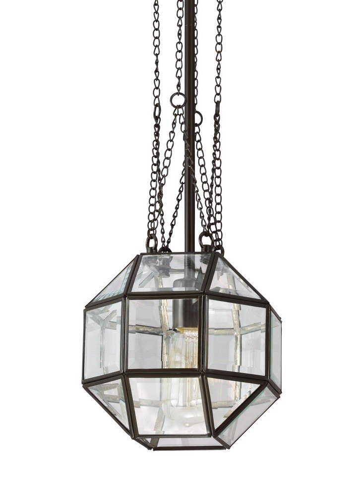 Seagull Lighting 6534401-782 One Light Pendant in Heirloom Bronze - 8