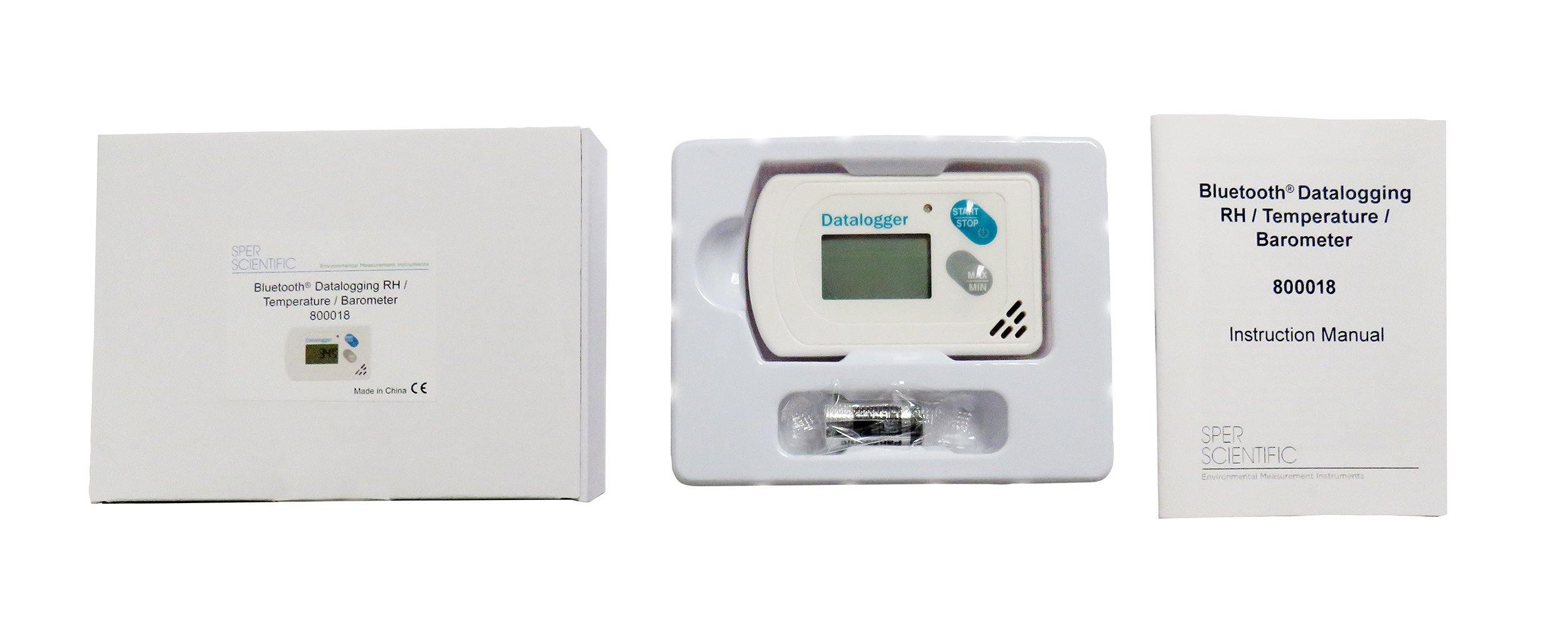 Wireless Bluetooth Hygrometer Thermometer Barometer - Monitor Indoor/Outdoor Humidity, Temperature & Pressure - Ideal for Home, Office, Greenhouse & Weather Stations