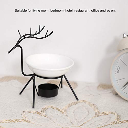 Elegant Deer-Shaped Iron Candle Holder & Oil Aroma Burner - Durable & Sturdy Home Decor for Living Room, Bedroom, Hotel, Restaurant - Perfect for Romantic Dinners, Spa Relaxation, and Holiday Decorations
