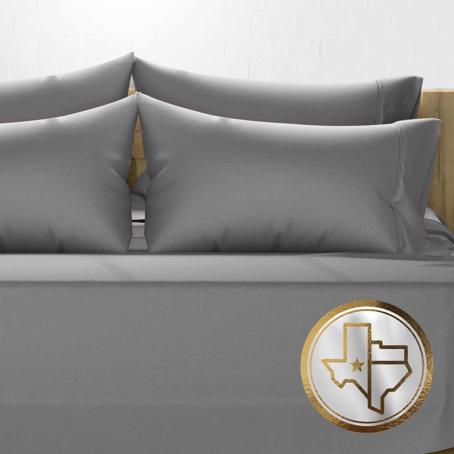 Luxury 1000 Thread Count Egyptian Cotton Queen Sheet Set - 6 PC Bedding with 4 Pillowcases, Soft & Cooling Sateen Weave, Fits Up to 18