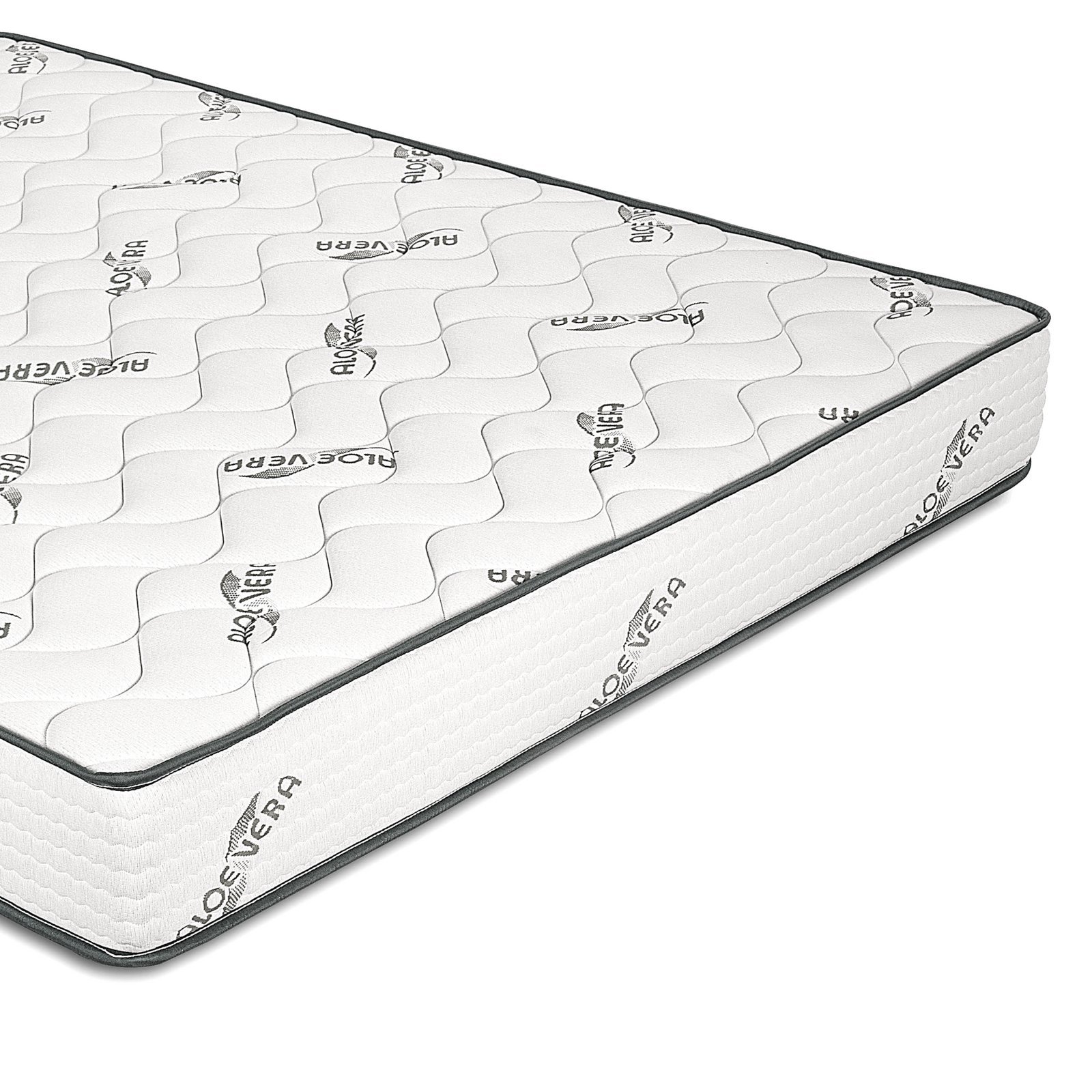 EVERGREENWEB - 140x190cm Aloe Vera Memory Foam Mattress, 20cm Height, Includes Free Pillows | Breathable Eco-Friendly Fabric, Hypoallergenic - Perfect for Bedrooms, Guest Rooms & Dormitories