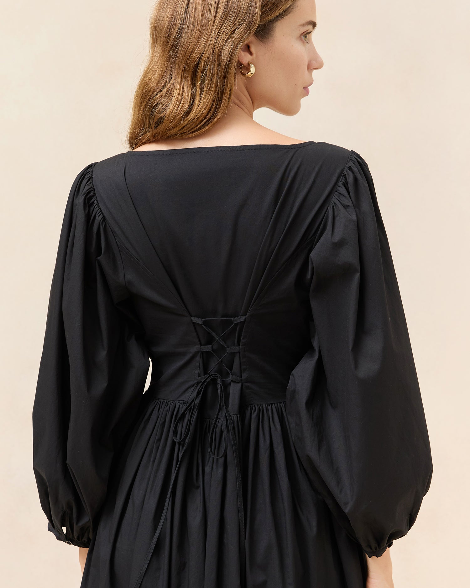 Diane Black Cotton Dress for Women - Comfortable & Stylish Summer Casual Wear - Perfect for Office, Parties & Everyday Outfits
