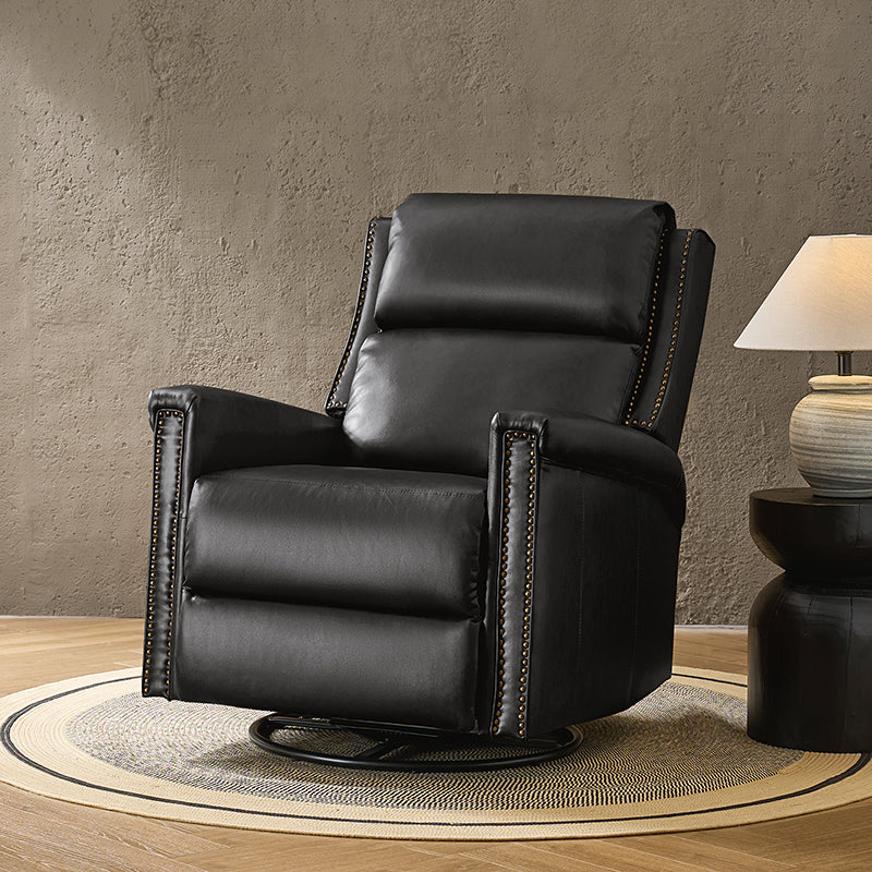 Anton Traditional Design Swivel and Rocker Power Recliner Chair - Comfortable Electric Lift Reclining Sofa for Living Room, Home Theater, and Nursing Care