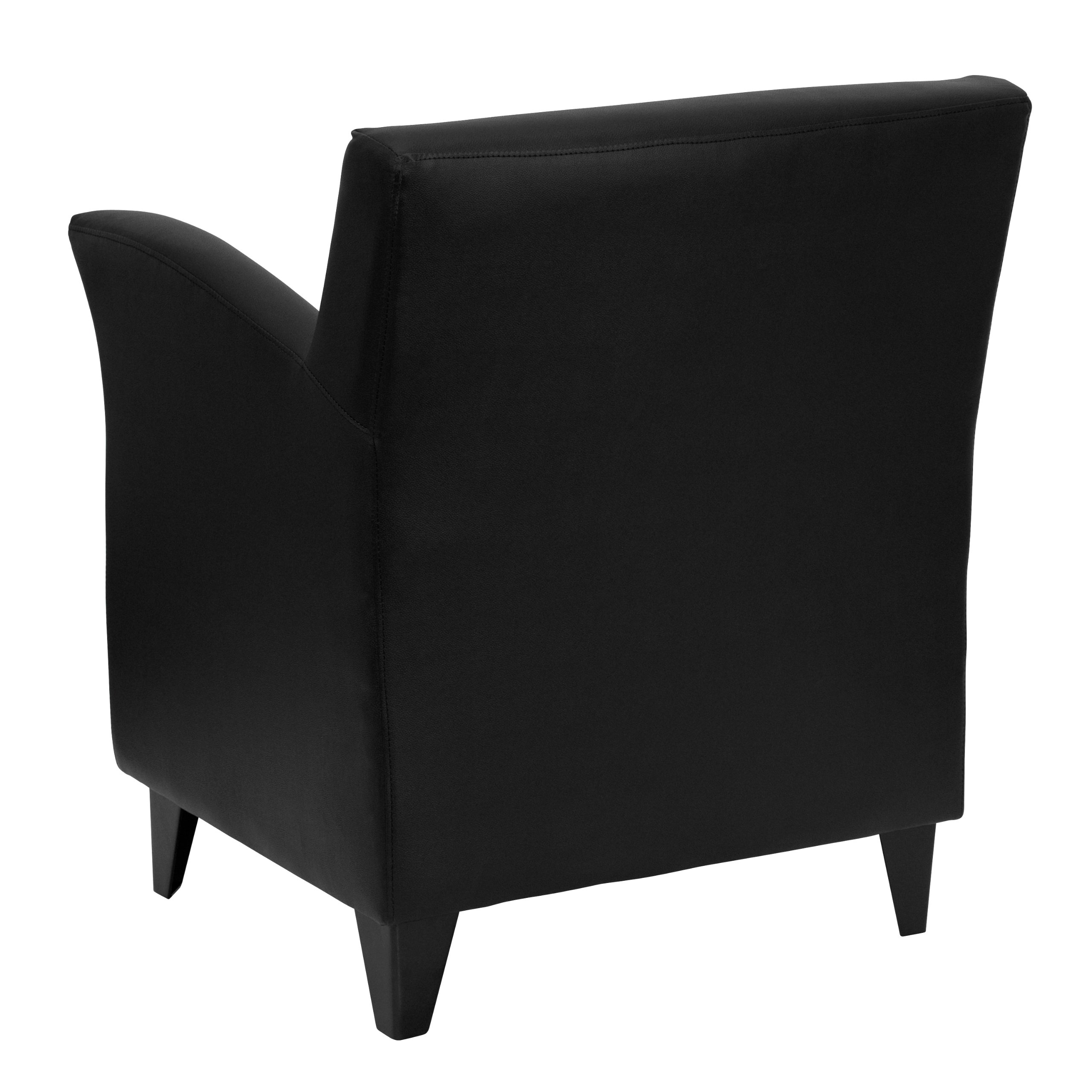 Flash Furniture HERCULES Series Black LeatherSoft Lounge Chair - Premium Comfort for Home Office, Living Room & Waiting Areas