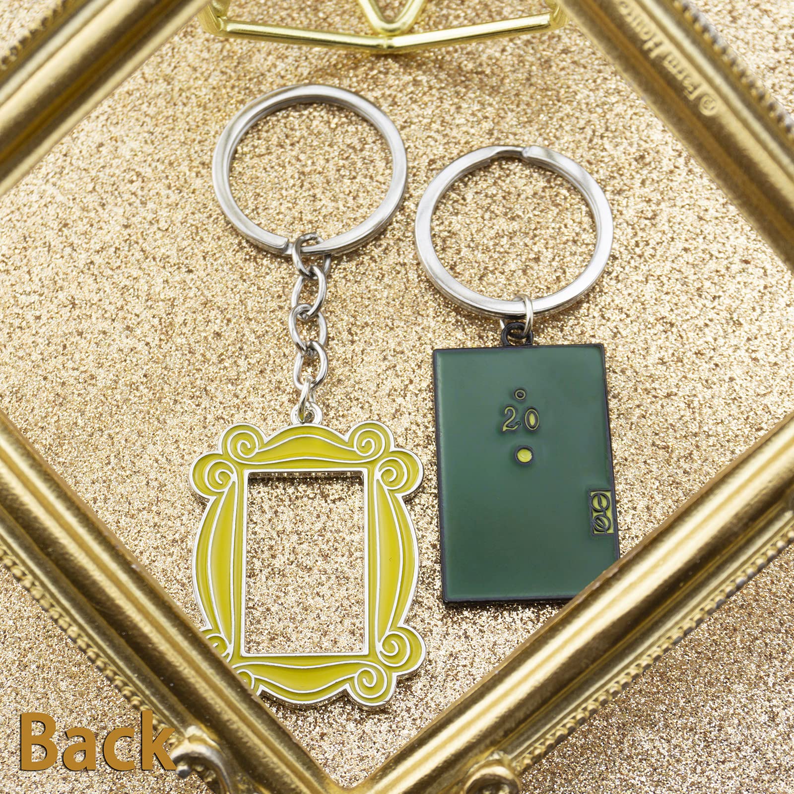 Friends TV Show Keychain Set - 2 Pack Best Friend Gifts for Women | Officially Licensed Merchandise | Perfect for Birthdays, Anniversaries & Fan Collections