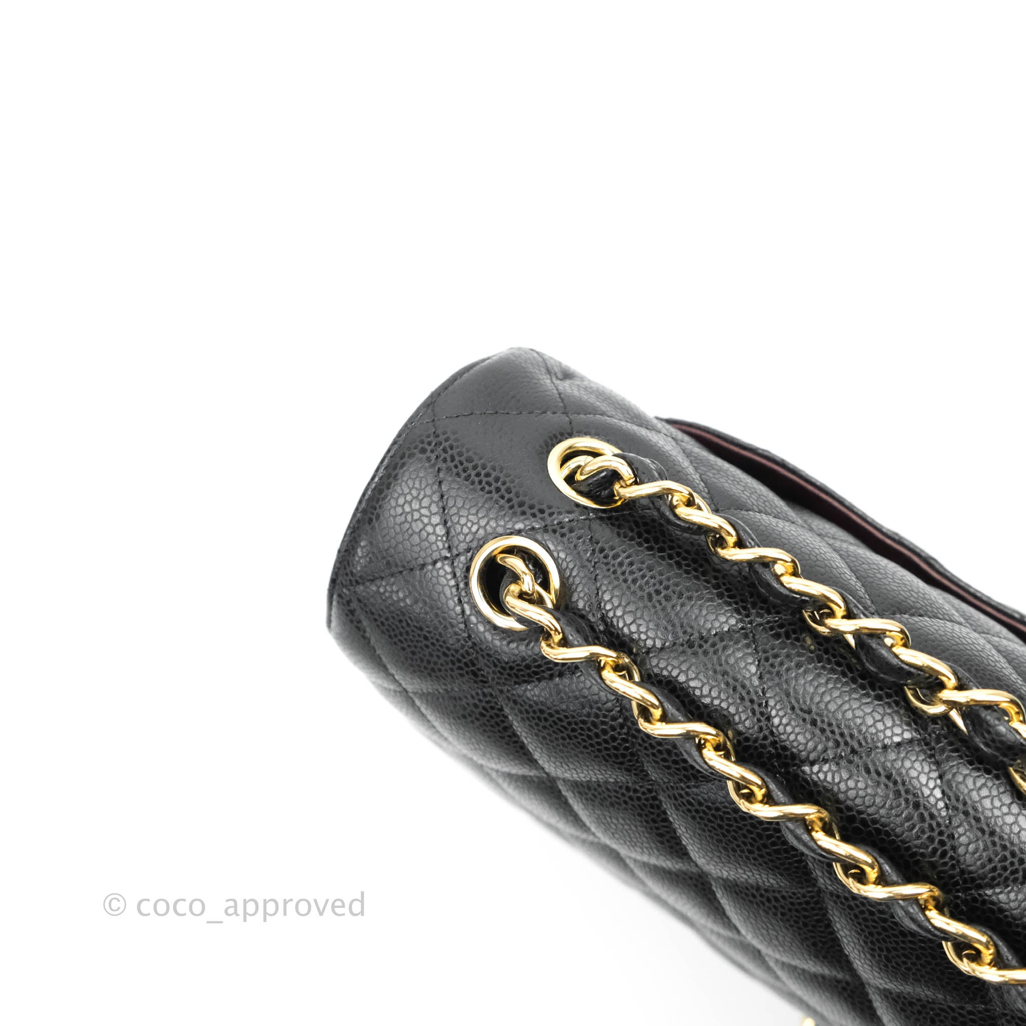 Chanel Classic Double Flap Maxi Bag in Black Caviar Leather with Gold Hardware - Luxury Handbag for Women, Perfect for Work, Evening Events & Special Occasions