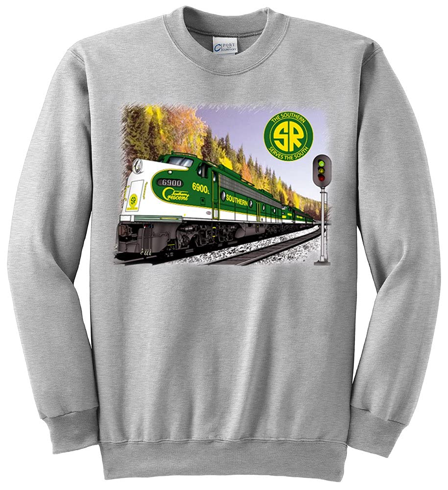 Authentic Southern Railway Crescent Limited Railroad Sweatshirt | Vintage Train Enthusiast Apparel | Perfect for Railroad History Fans & Casual Wear