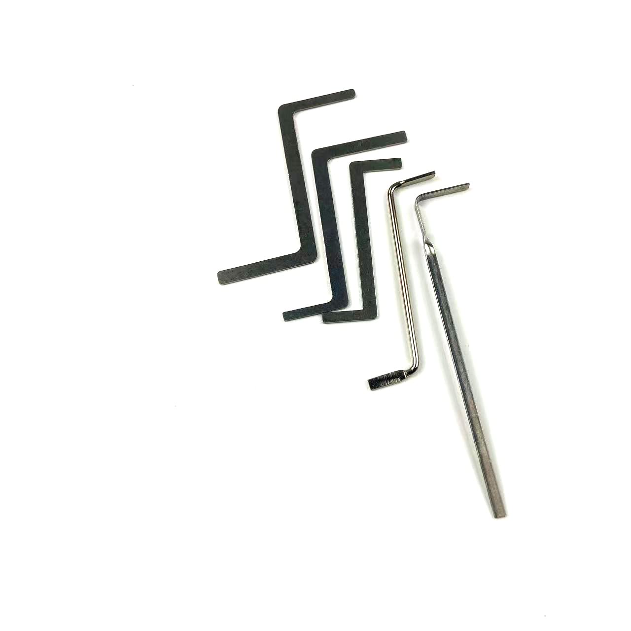 Professional Lock Pick Set - 6-Piece Car Lockout Tools Kit with Tension Wrenches & Pry Bars for Emergency Vehicle Entry | Auto Locksmith Tools for Car Door Opening & Lockout Situations