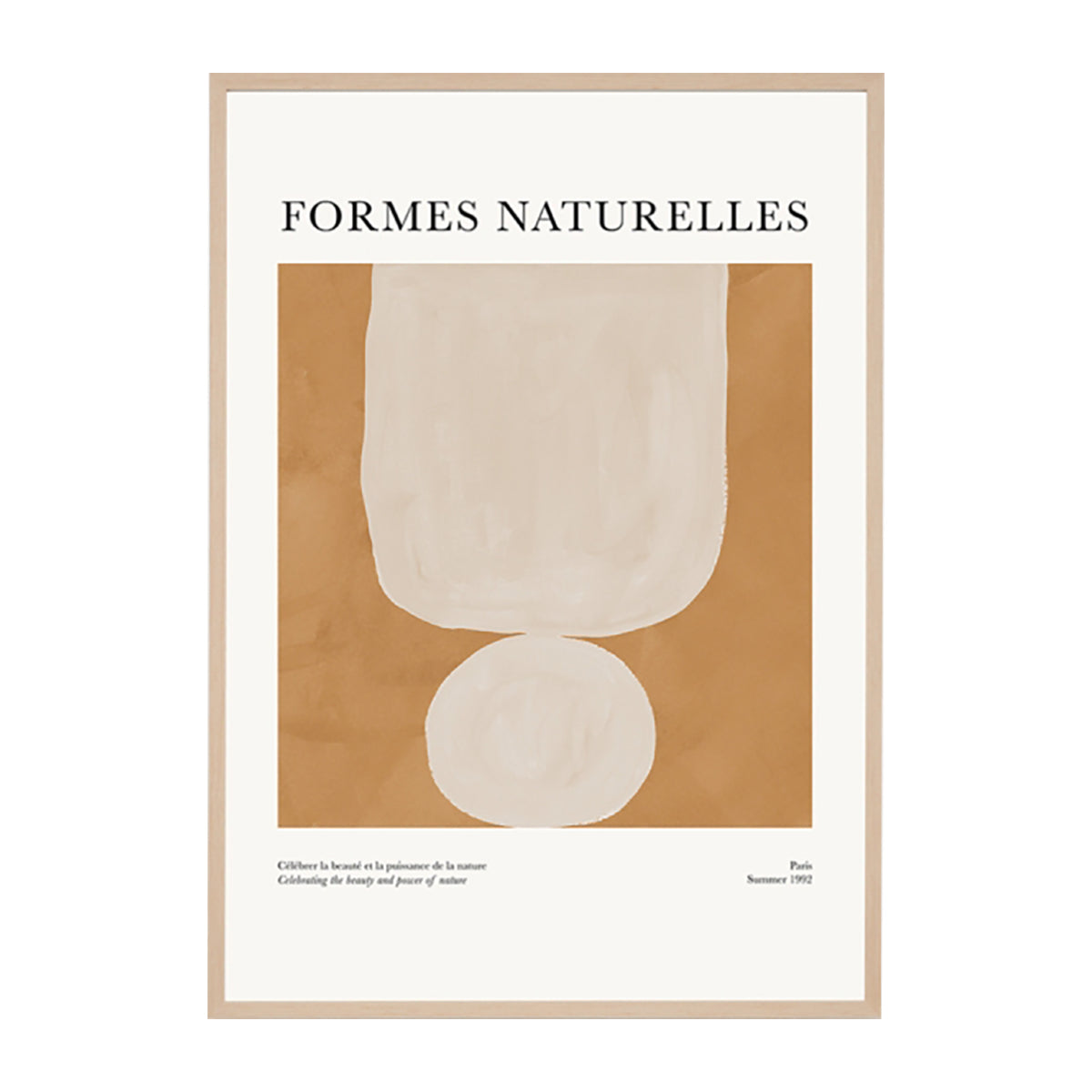Formes Naturelles Framed Art Print - Modern Wall Decor for Living Room, Bedroom & Office | Nature-Inspired Home Décor