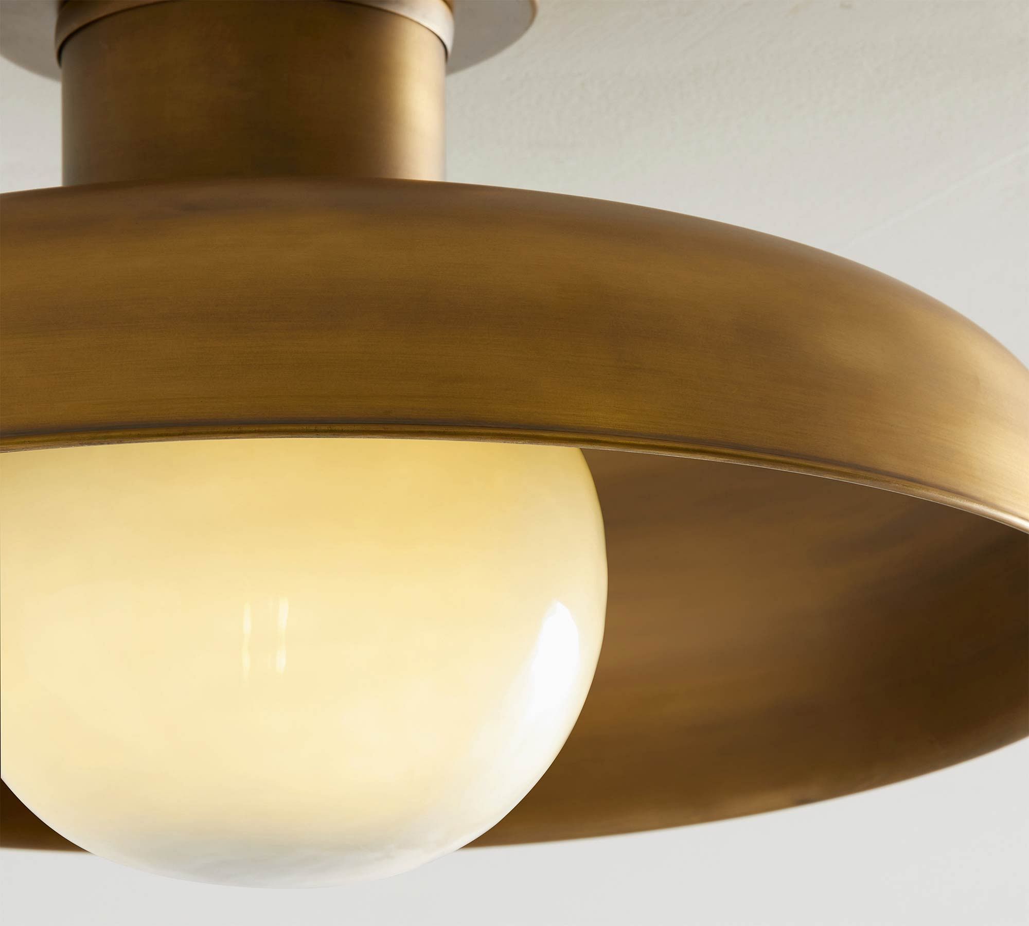 Modern Clifton Ceiling Light Fixture - Elegant Flush Mount Lighting for Bedroom, Living Room & Hallway - Energy Efficient LED Indoor Light with Frosted Glass Shade