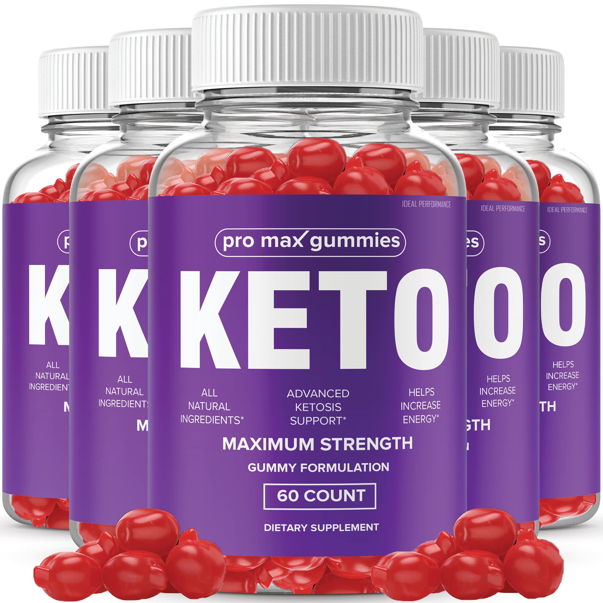(5 Pack) Pro Max ACV Keto Gummies - Extra Strength Apple Cider Vinegar Weight Loss Supplement - 300 Gummies for Ketogenic Diet & Energy Boost - Perfect for On-the-Go Healthy Lifestyle