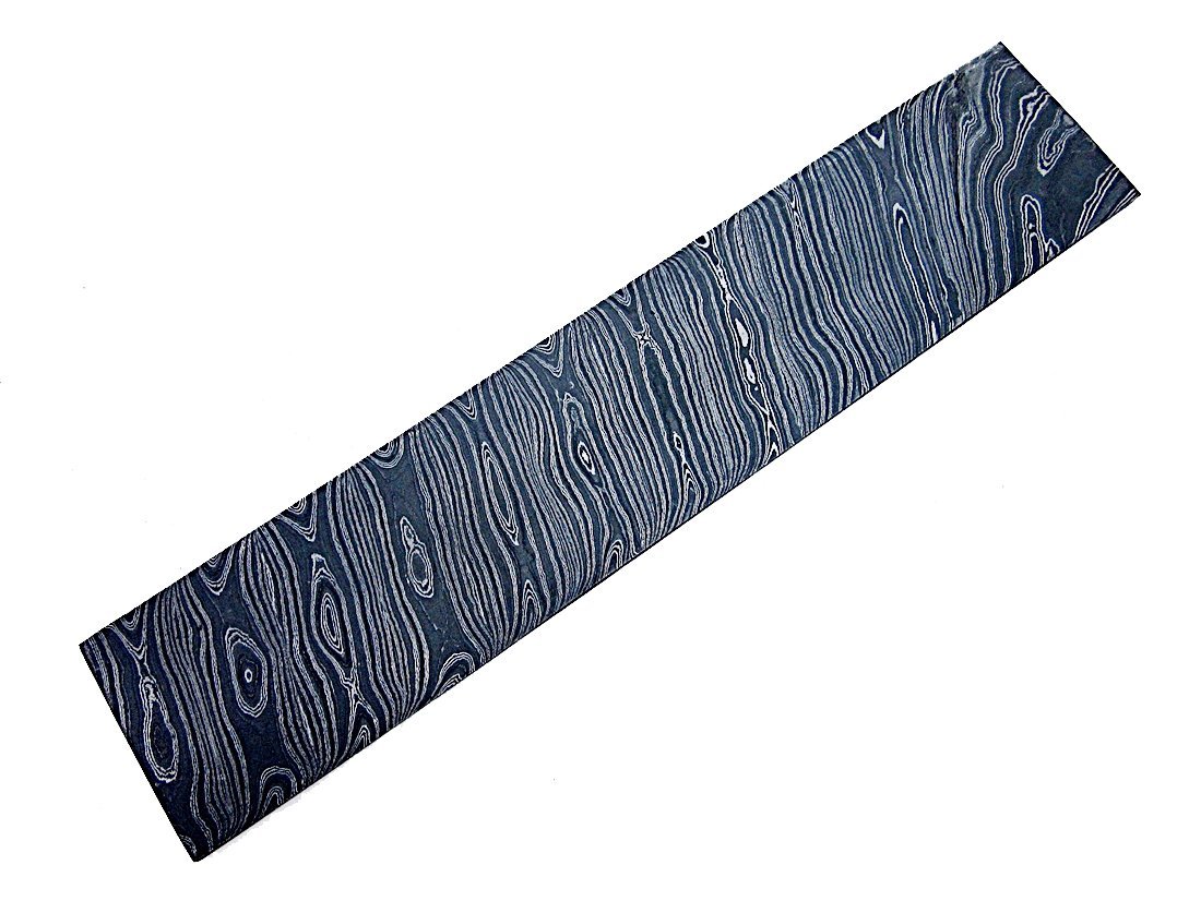 Poshland PLB-2091 Custom Handmade Damascus Steel Billet - Premium Blank Blade Making Bar for Knife Crafting, Blacksmithing & DIY Projects
