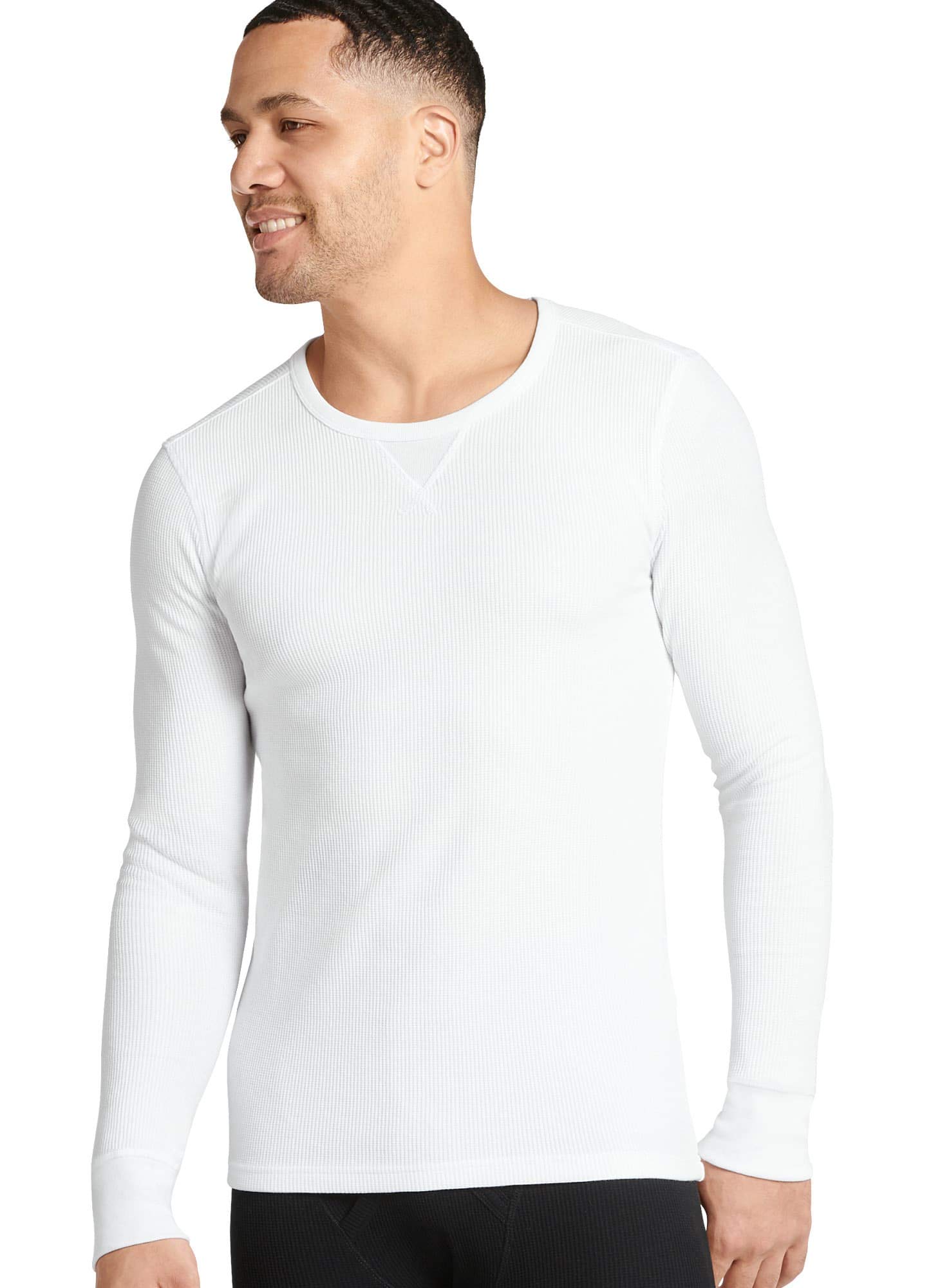 Jockey Men's Thermal Baselayer Long Sleeve Waffle Crew Shirt - Warm Winter Underwear for Cold Weather, Layering & Outdoor Activities