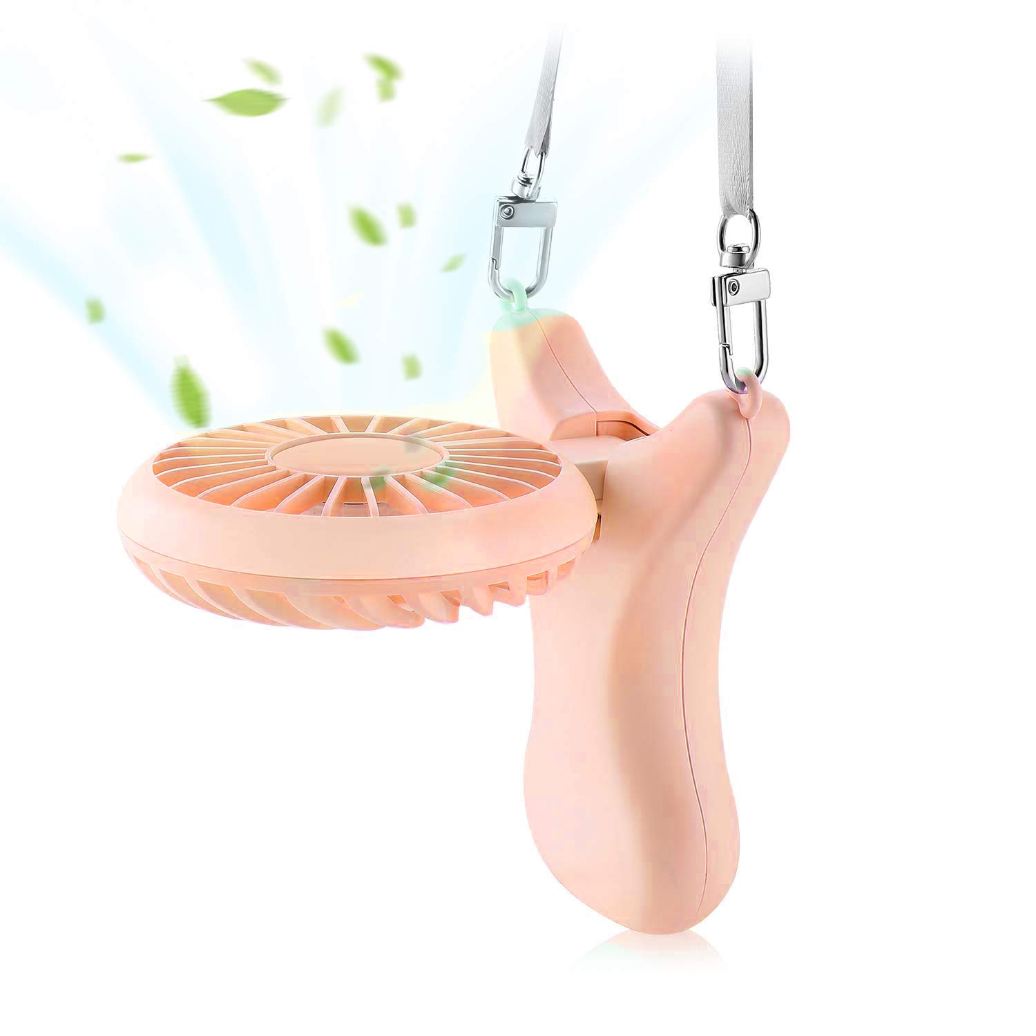 OUTXE 3000mAh Wearable Necklace Fan - Hands-Free Personal Cooling Fan with 90° Rotation, Mini Portable Fan for Outdoor, Travel, Gym & Office Use