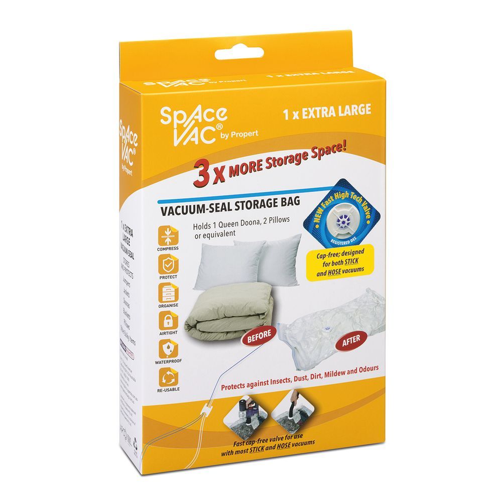 Extra Large Vacuum Seal Storage Bags for Clothes, Blankets & Seasonal Items - Space Saving Storage Solution for Home Organization