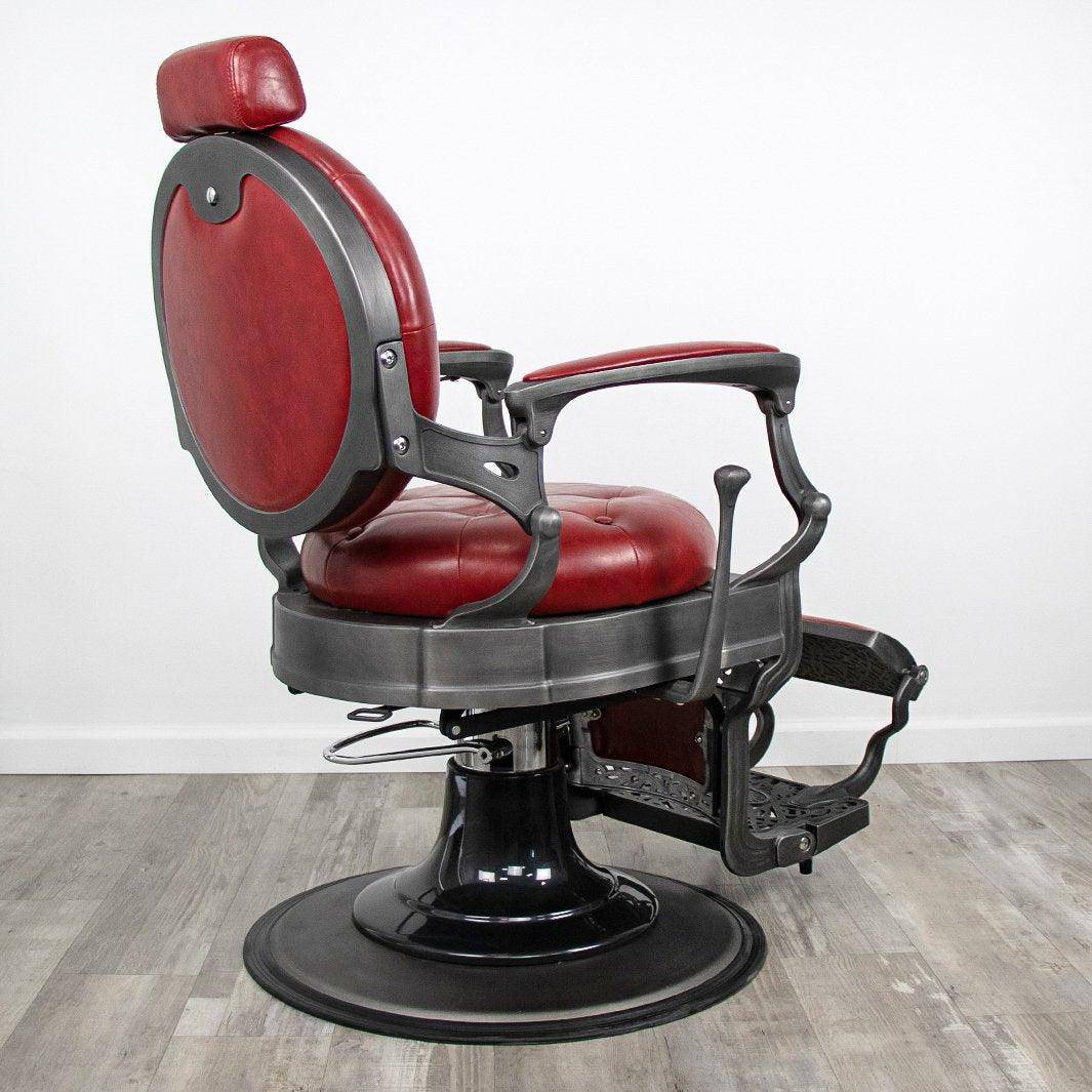 Professional Barber Chair for Salon & Home Use - Heavy Duty Hydraulic Styling Chair with Adjustable Height & Reclining Backrest - Perfect for Haircuts, Shaves & Styling