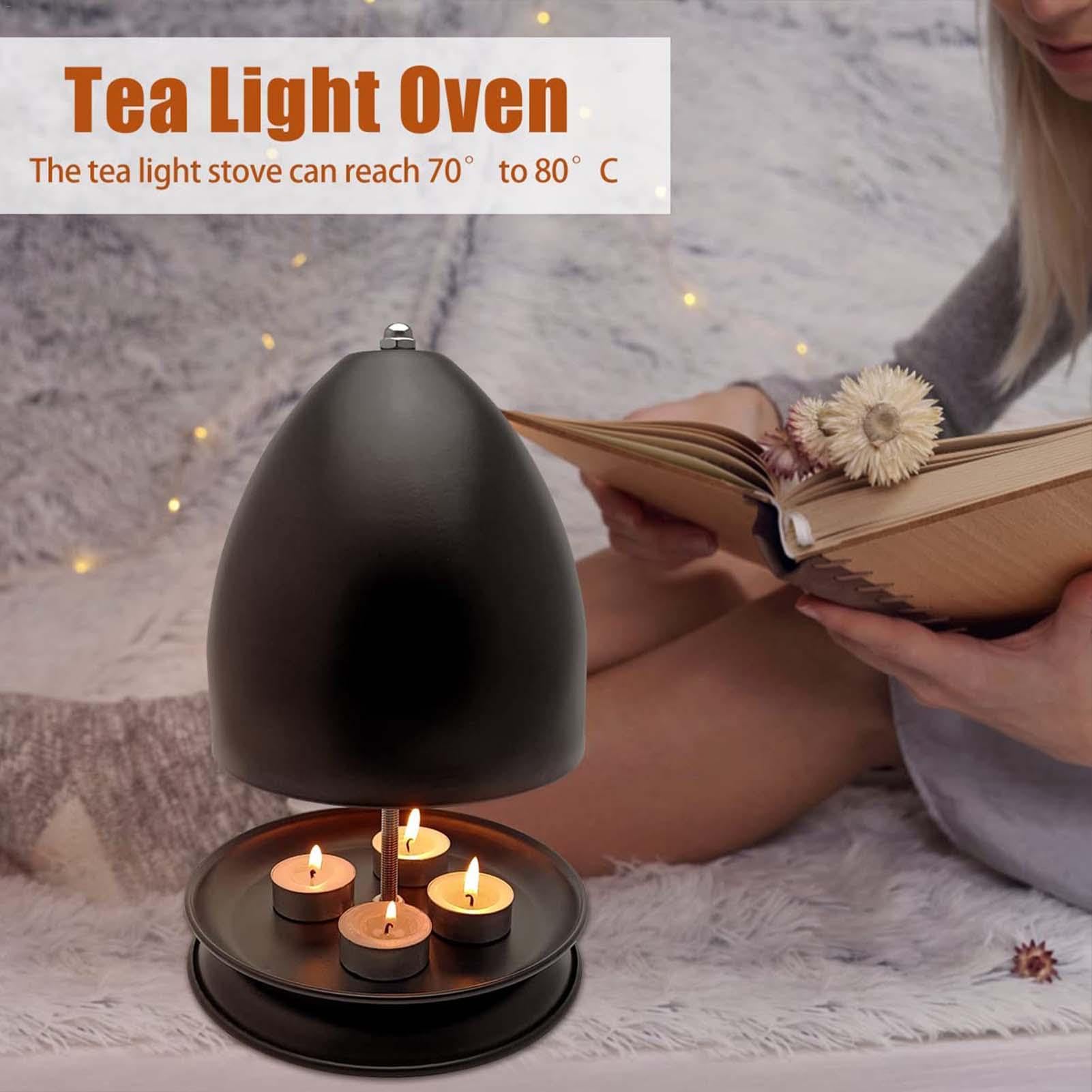 Double Walled Ceramic Radiator - Tea Light Candle Heater | Clay Pot Heater for Indoor Use | Hand Warmer with Double & Single Base | Perfect for Home, Office, and Outdoor Activities