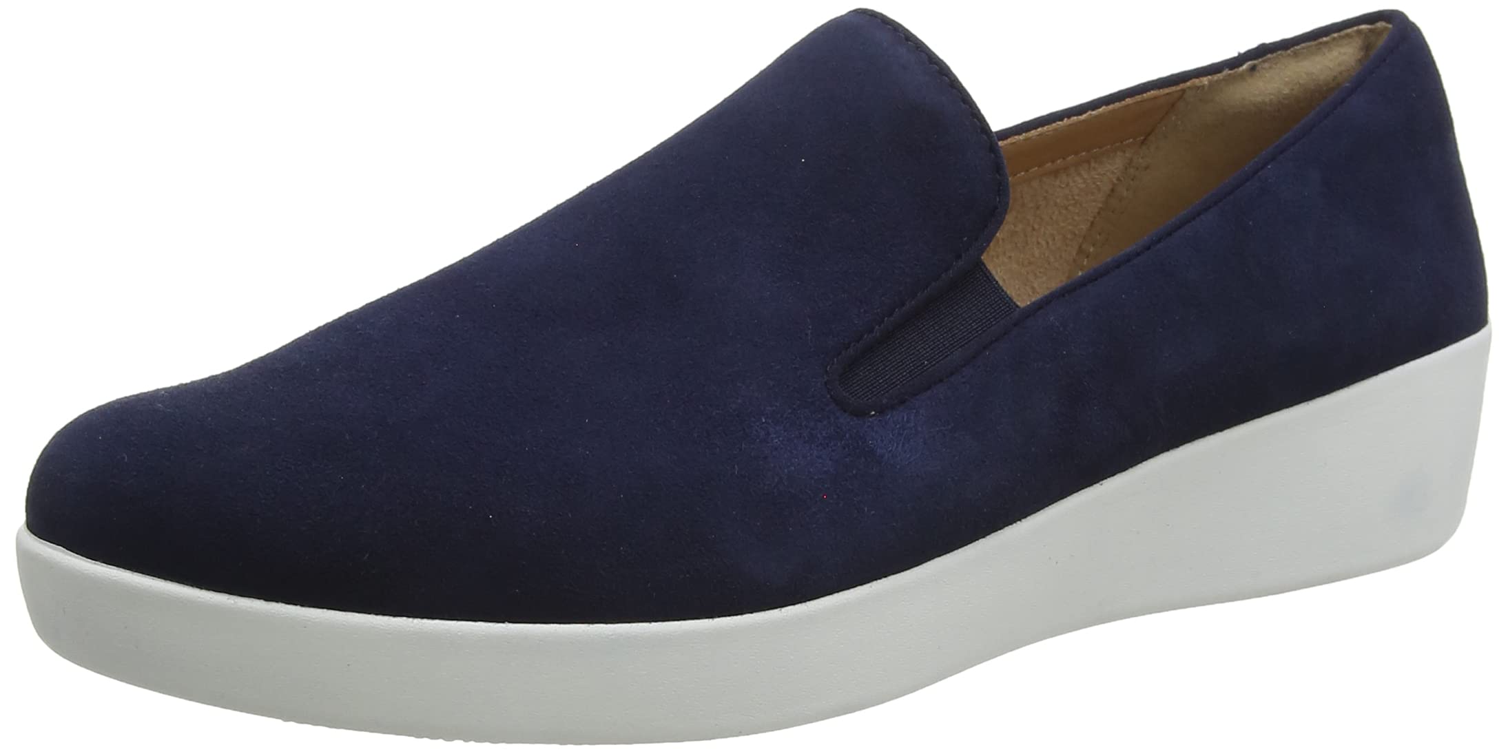 FitFlop Women's Comfortable Walking Sneakers - Lightweight Slip-On Shoes for Women with Arch Support | Perfect for Walking, Travel & Everyday Wear