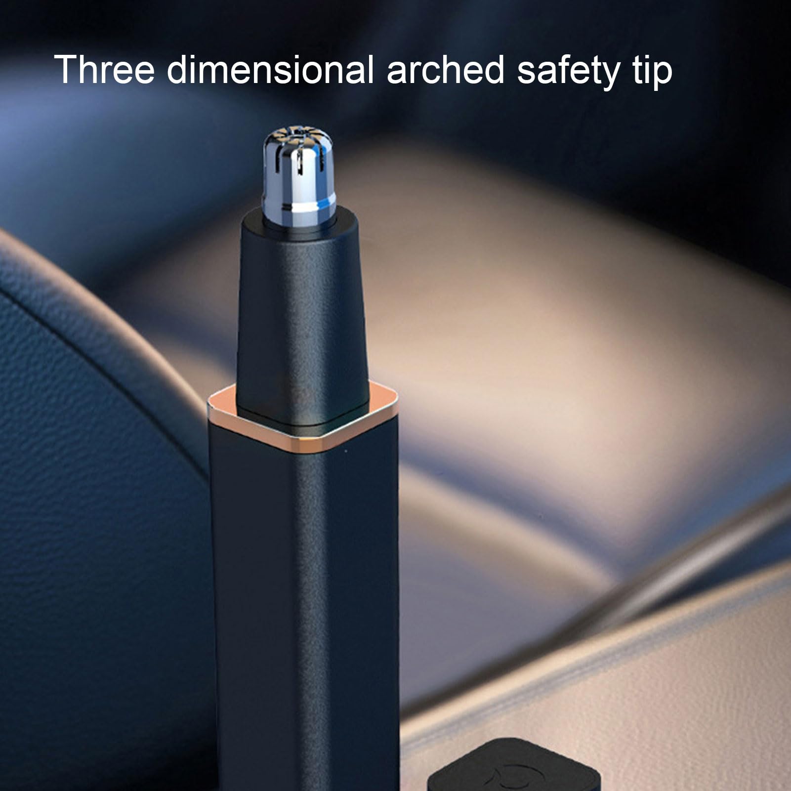 Electric Nose & Ear Hair Trimmer - Portable Stainless Steel Rechargeable Clipper for Men, Waterproof & Washable Grooming Kit - Perfect for Travel, Home Use & Personal Grooming Routine