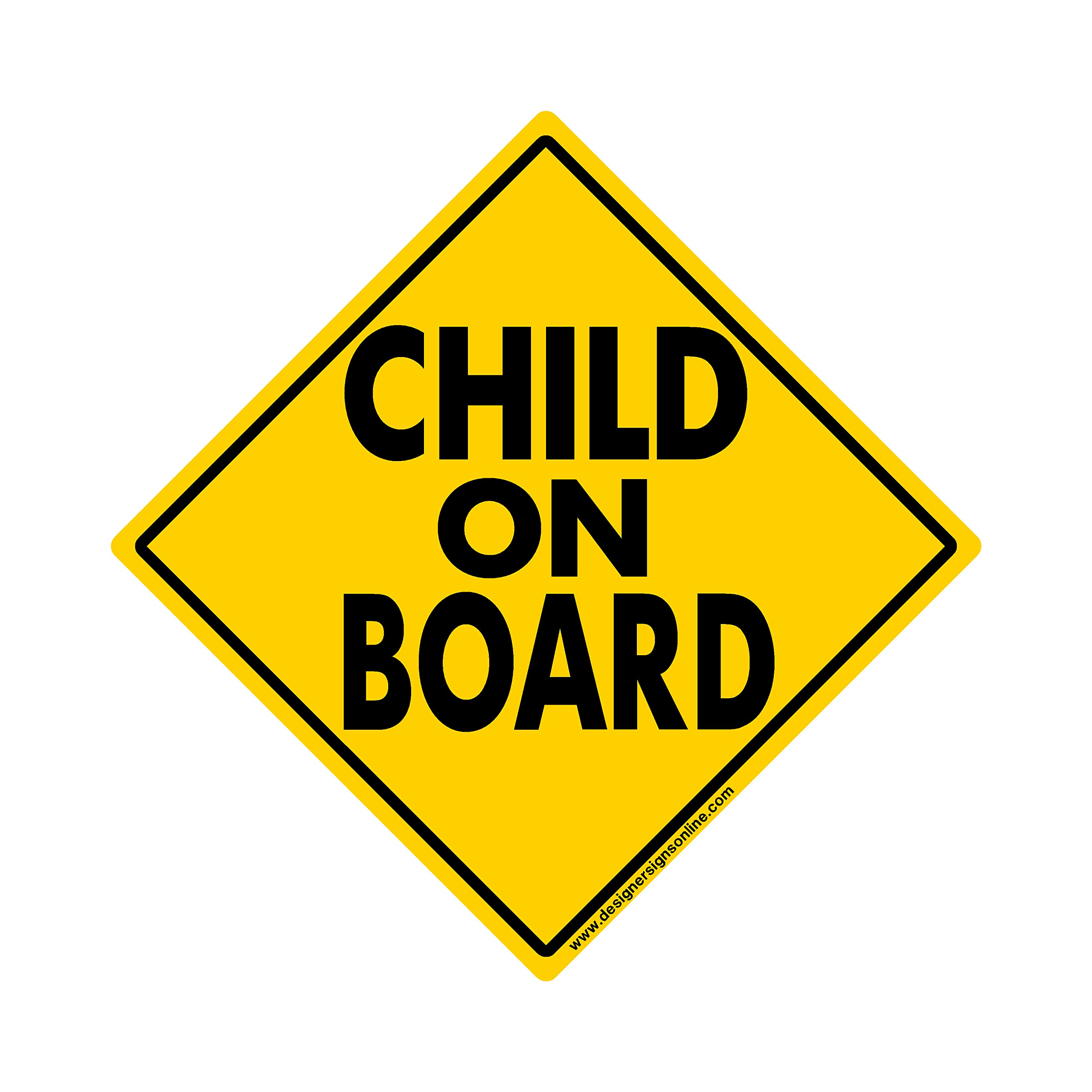 Child on Board Reflective Car Magnet - Safety Decal for Family Vehicles, School Pickup & Road Trips