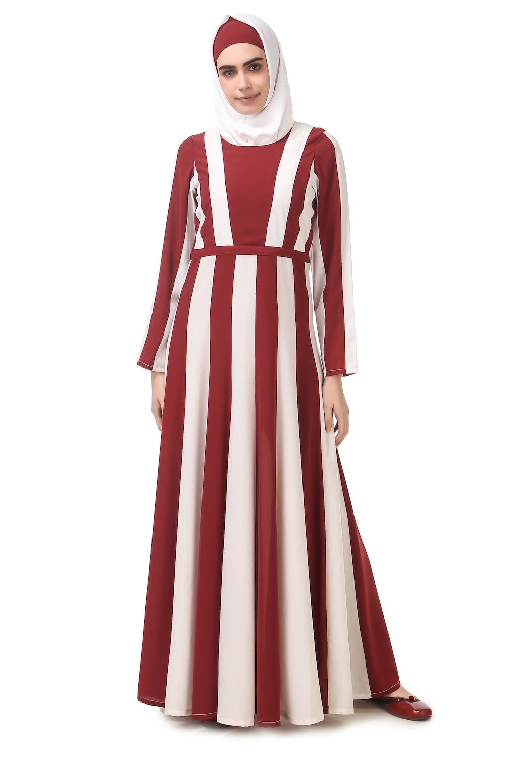 Elegant Anarkali Dual Color Nida Abaya - Stylish Islamic Dress for Women | Perfect for Eid, Weddings & Special Occasions