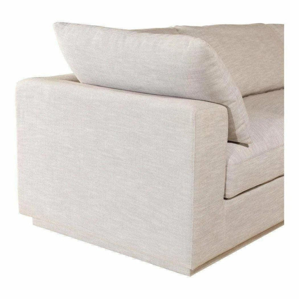 6-Piece Taupe Linen Modular Sofa Set - Modern Sectional Couch for Living Room, Lounge & Family Room - Soft Fabric Upholstered Furniture with Signature Design