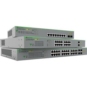 Allied Telesis GS950/10PS V2 8-Port WebSmart Gigabit PoE+ Switch | Managed Layer 2 Network Switch | 10/100/1000Base-T & 1000Base-X | 2 SFP Slots | 75W PoE Budget | Ideal for Office Networking & IP Camera Systems