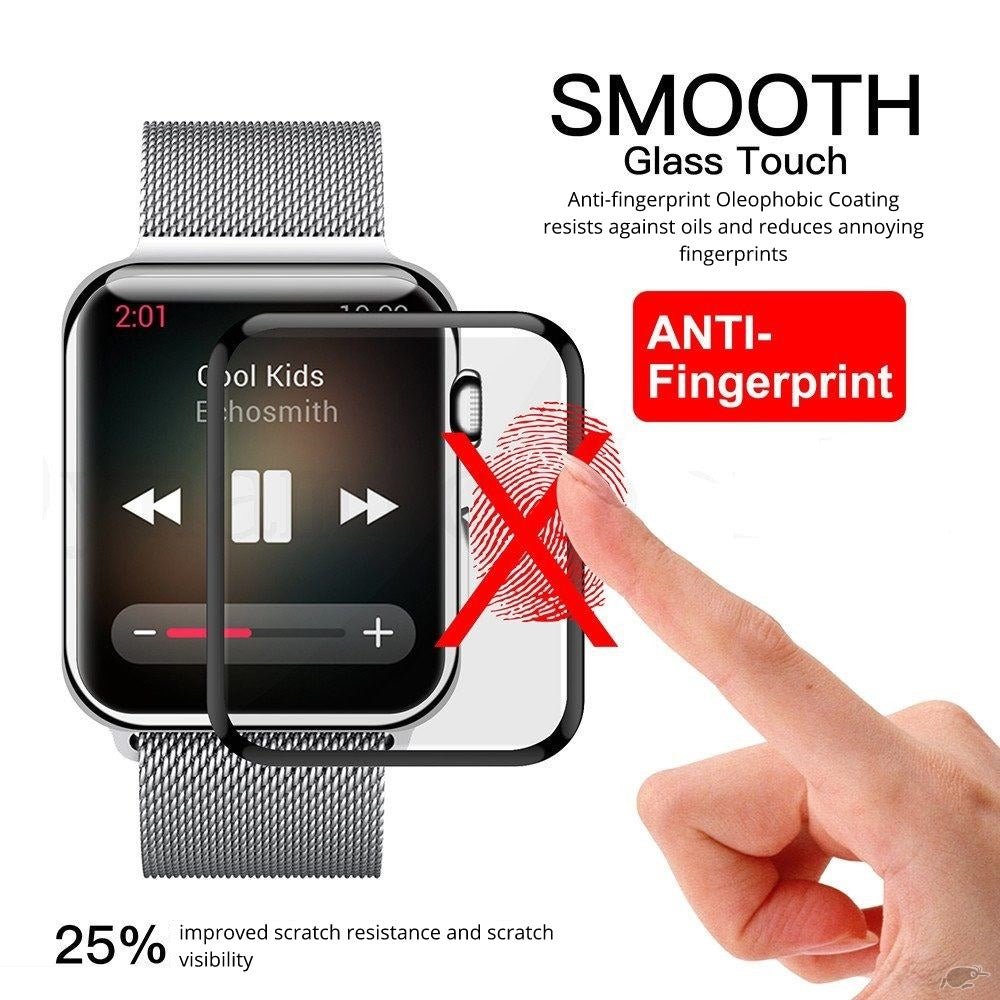 Samsung Galaxy Watch 44mm Screen Protector - 3D Hybrid Tempered Glass Full Coverage for Series 4/5 | Anti-Scratch & Bubble-Free | Perfect for Gym, Running & Outdoor Activities