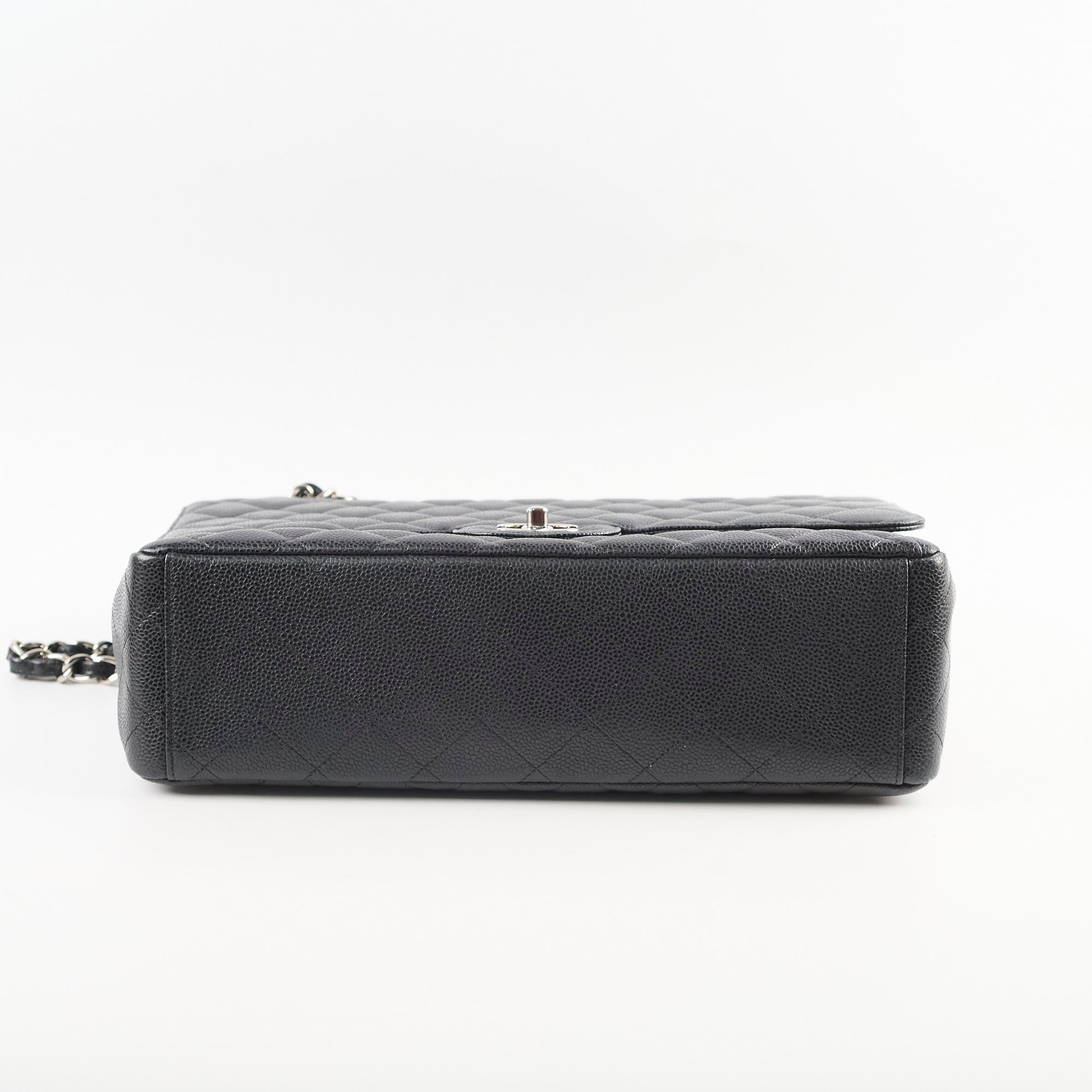 Chanel Caviar Maxi Single Flap Black Bag Series 13 - Luxury Designer Handbag for Women, Perfect for Work, Evening Events & Travel
