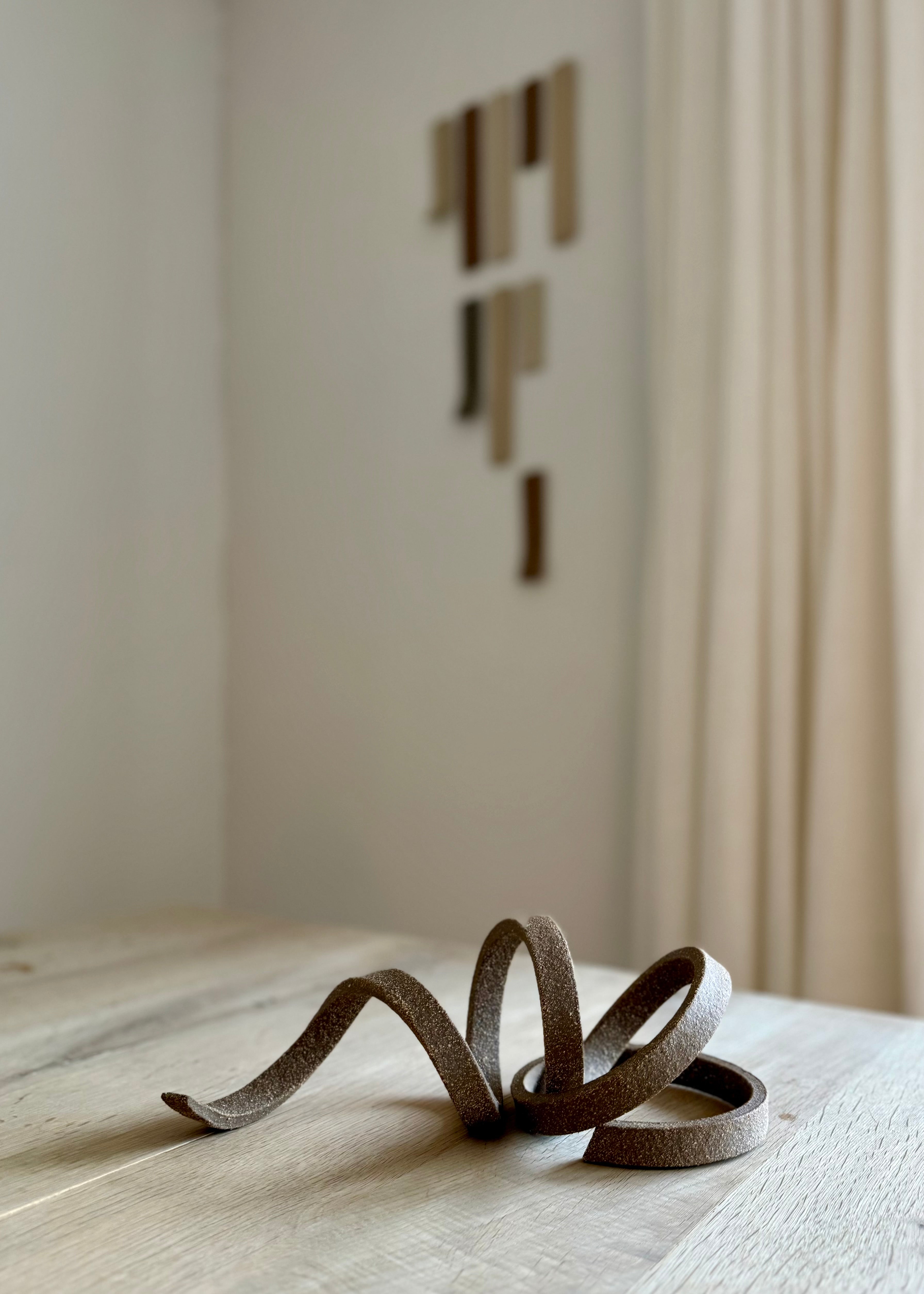 KLAY Copenhagen Sculpture - Handmade Ceramic Art for Home Decor, Office & Gift Ideas | Elegant Danish Design for Living Room, Bookshelf & Workspace