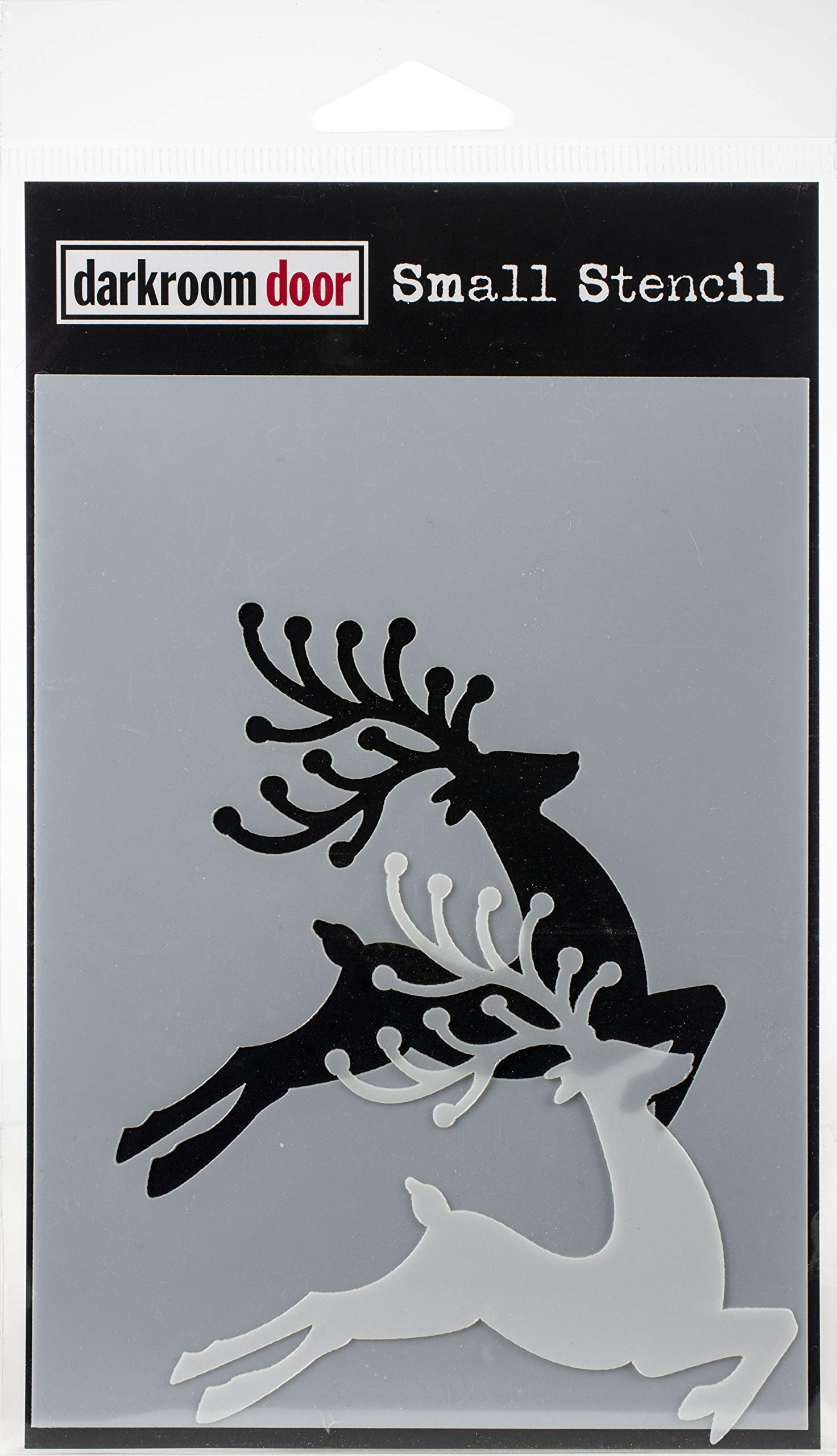Darkroom Door Small Stencil - Reindeer Set for Christmas DIY Crafts, Holiday Scrapbooking & Home Decor Projects