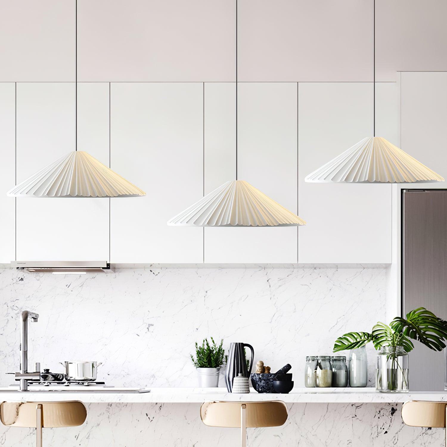 Stylish Resin Pendant Lamp with Hat Design - Modern Ceiling Lighting for Living Room, Bedroom, and Dining Area