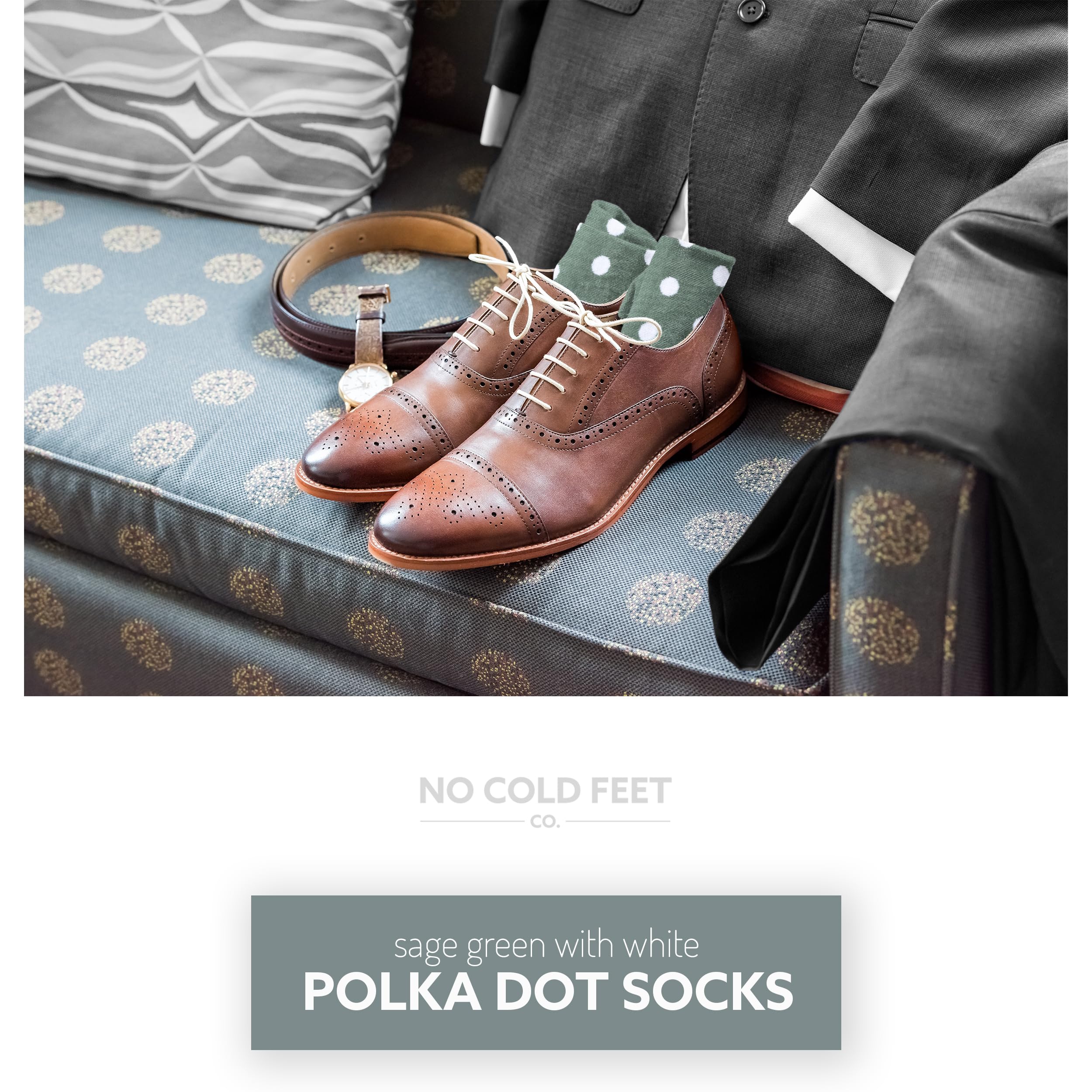 Fun Green Colorful Novelty Dress Socks for Men - 8 Pack | Casual, Formal & Groomsmen Wedding Socks | Perfect for Parties, Office & Special Occasions