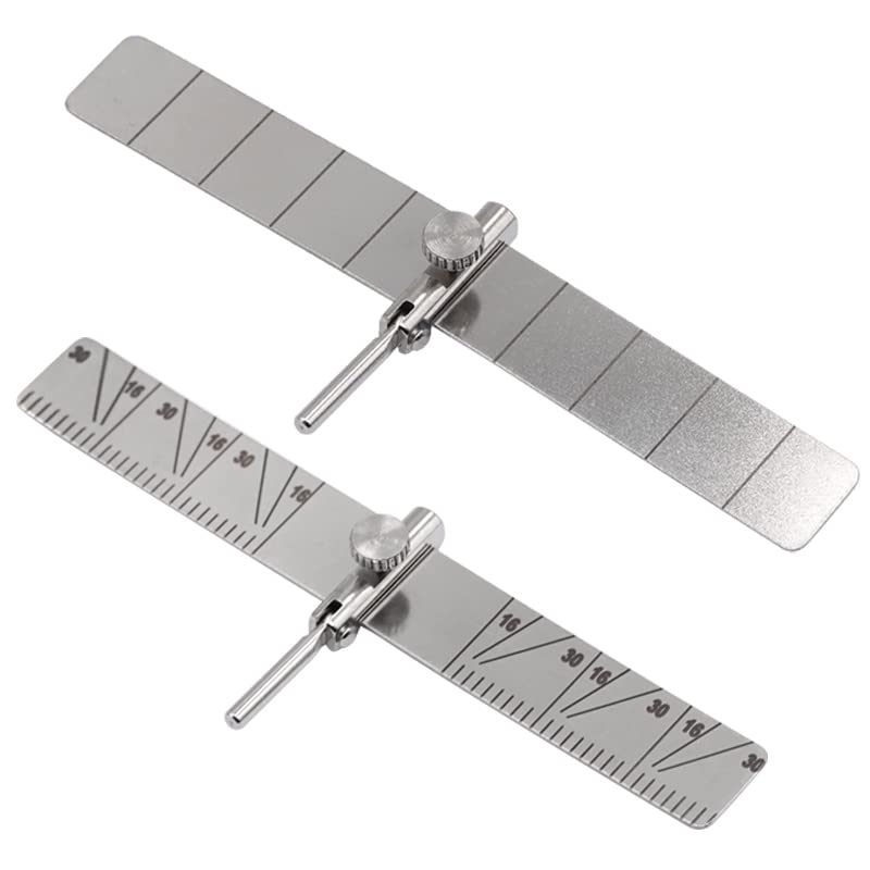 EUSONYSU Dental Implant Locating Guide - 2 Angle Ruler Set for Precise Planting Positioning, Autoclavable Surgical Instrument | Perfect for Dental Clinics, Implant Procedures & Lab Work